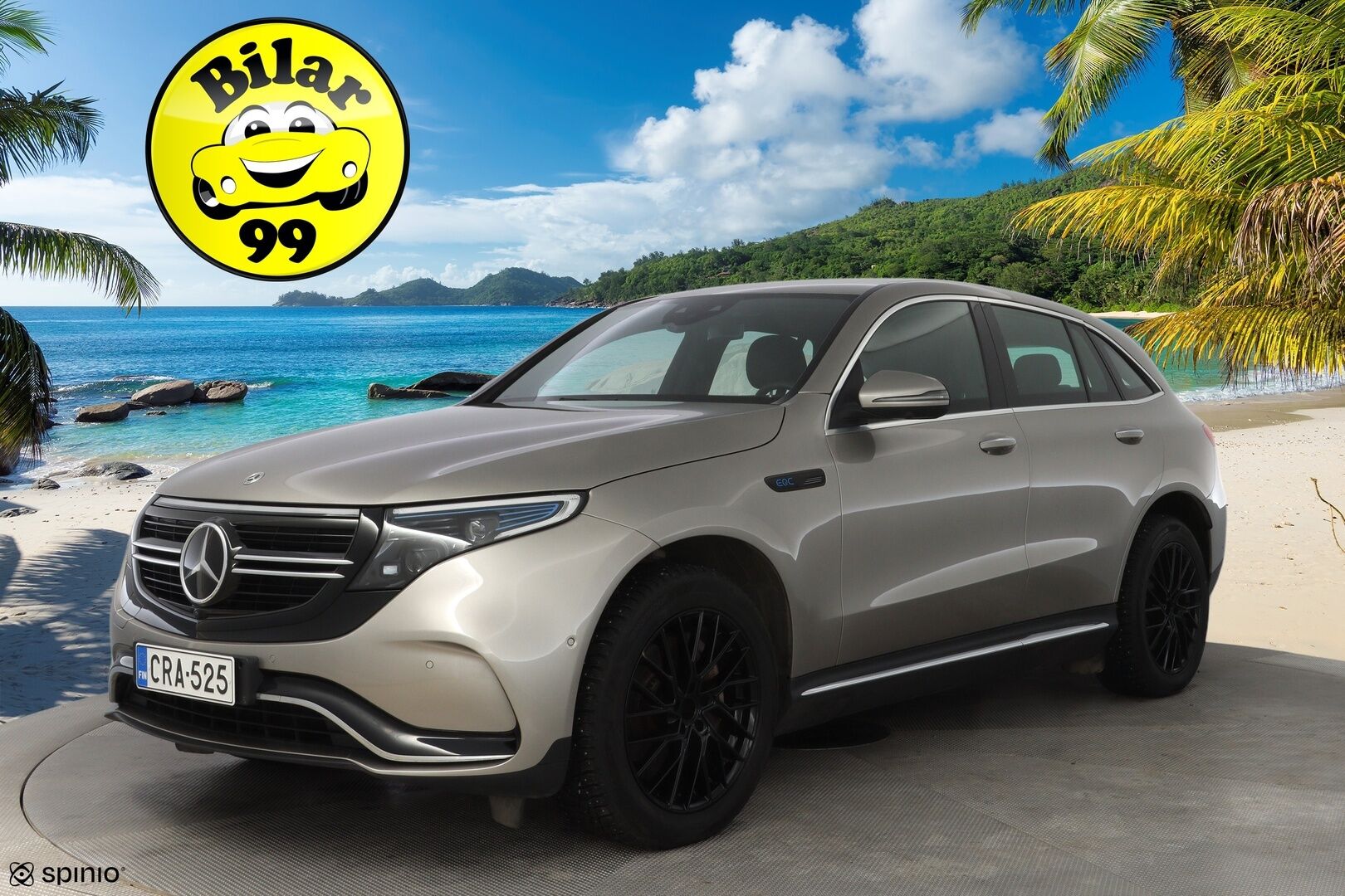 MERCEDES-BENZ EQC 2021 400 4Matic *AMG / ACC / Burmester / Muistipaketti / HUD / 360° Kamera / KeylessGO / DC Pikalaturi* - Juuri saapunut / Huippuvarusteet / AMG
