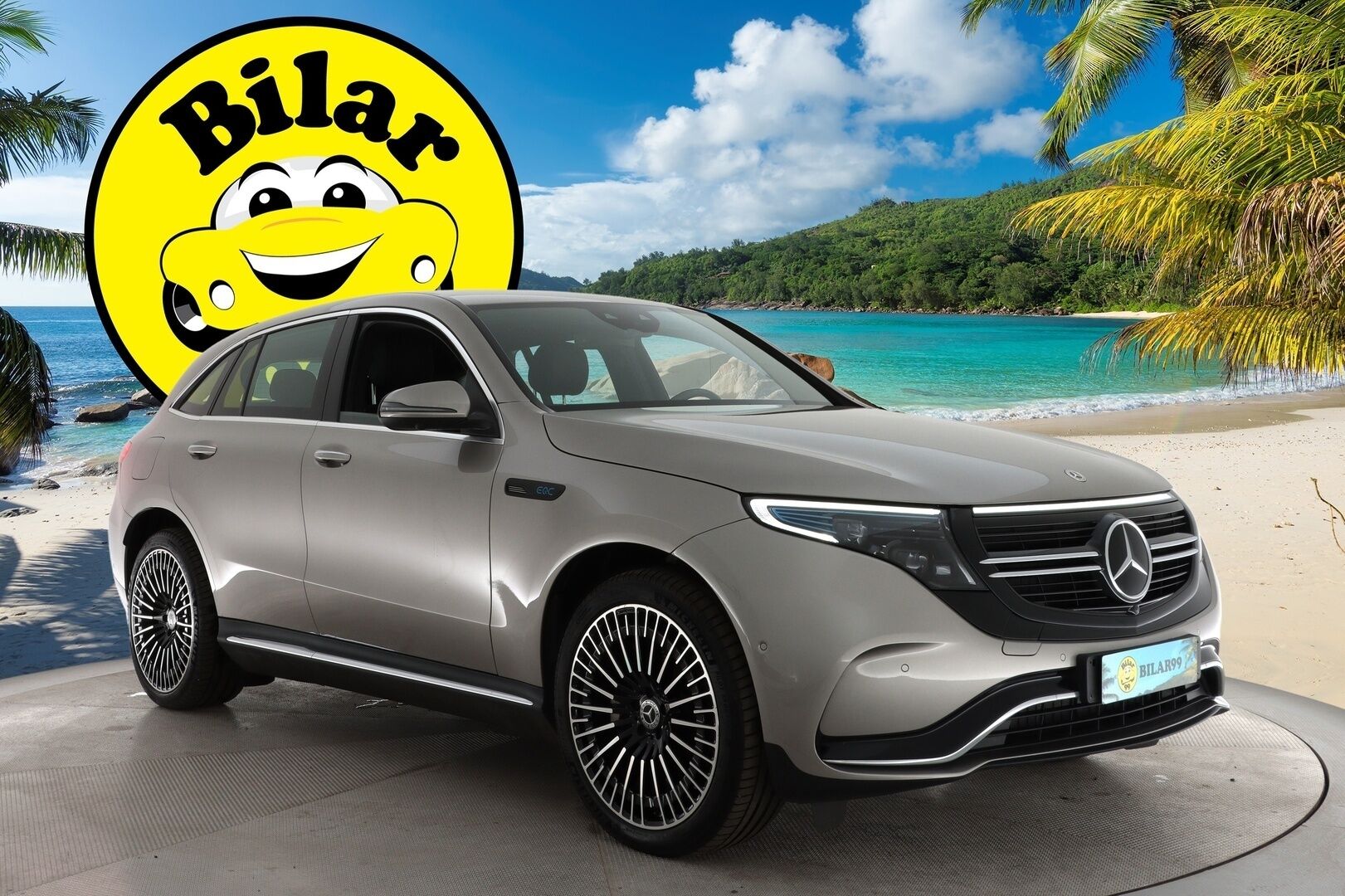 MERCEDES-BENZ EQC 2021 400 4Matic *AMG / ACC / Burmester / Muistipaketti / HUD / 360° Kamera / KeylessGO / DC Pikalaturi* - Juuri saapunut / Huippuvarusteet / AMG