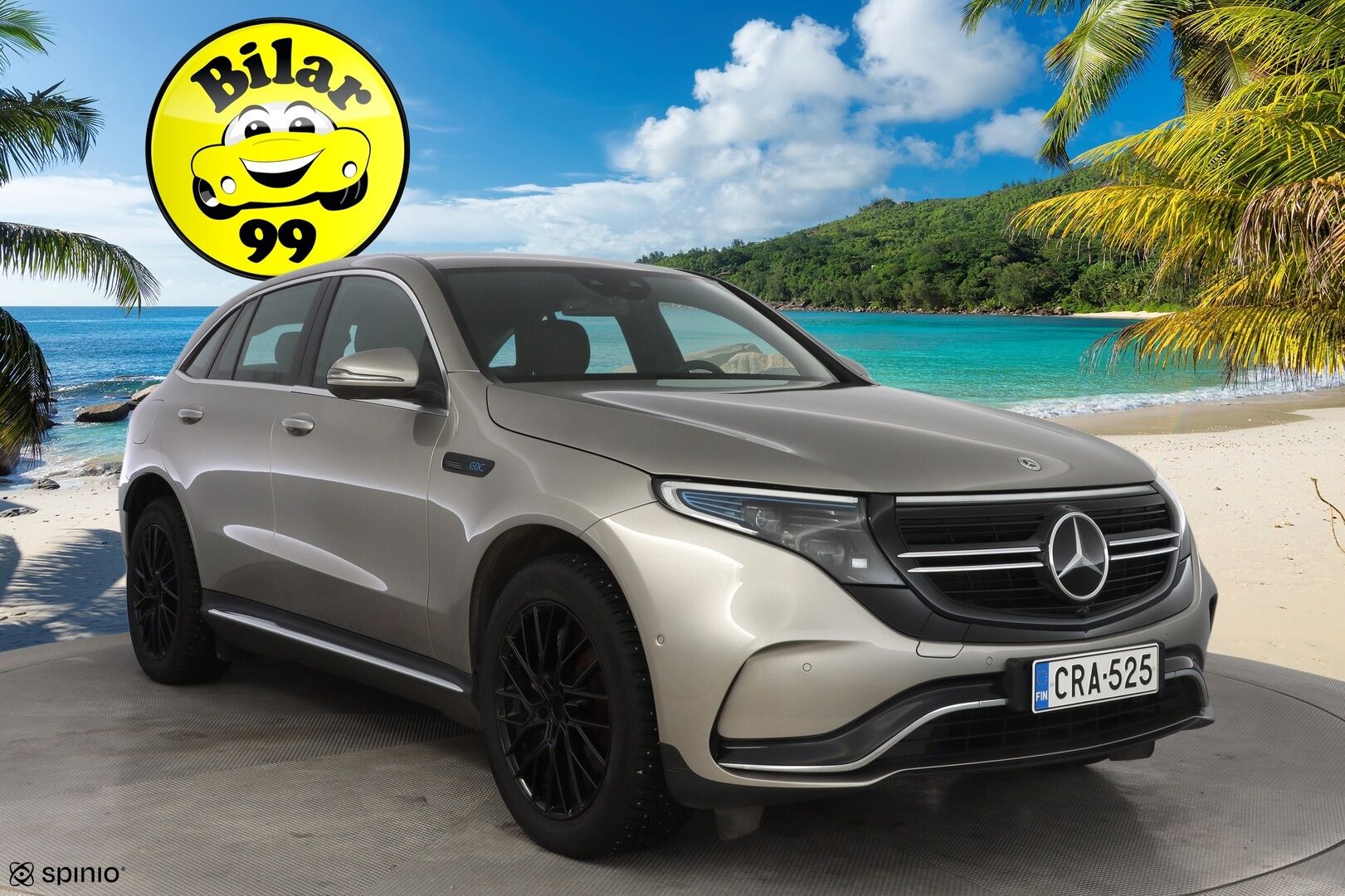 MERCEDES-BENZ EQC 2021 400 4Matic *AMG / ACC / Burmester / Muistipaketti / HUD / 360° Kamera / KeylessGO / DC Pikalaturi* - Juuri saapunut / Huippuvarusteet / AMG