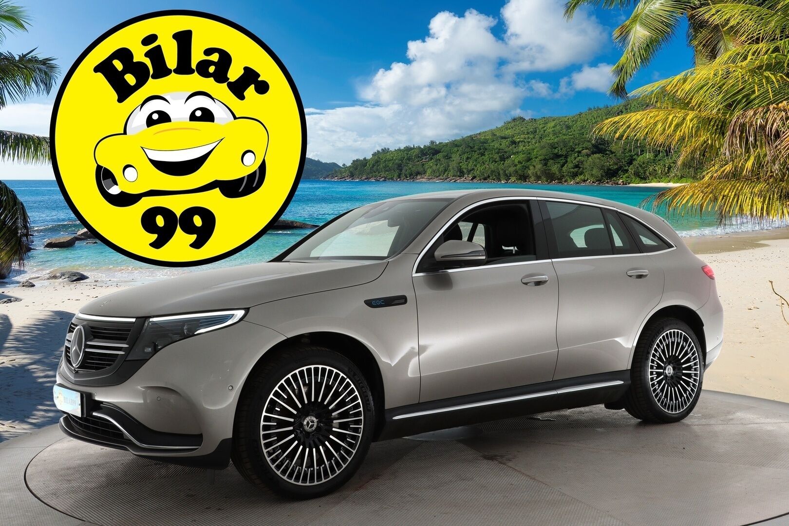 MERCEDES-BENZ EQC 2021 400 4Matic *AMG / ACC / Burmester / Muistipaketti / HUD / 360° Kamera / KeylessGO / DC Pikalaturi* - Juuri saapunut / Huippuvarusteet / AMG