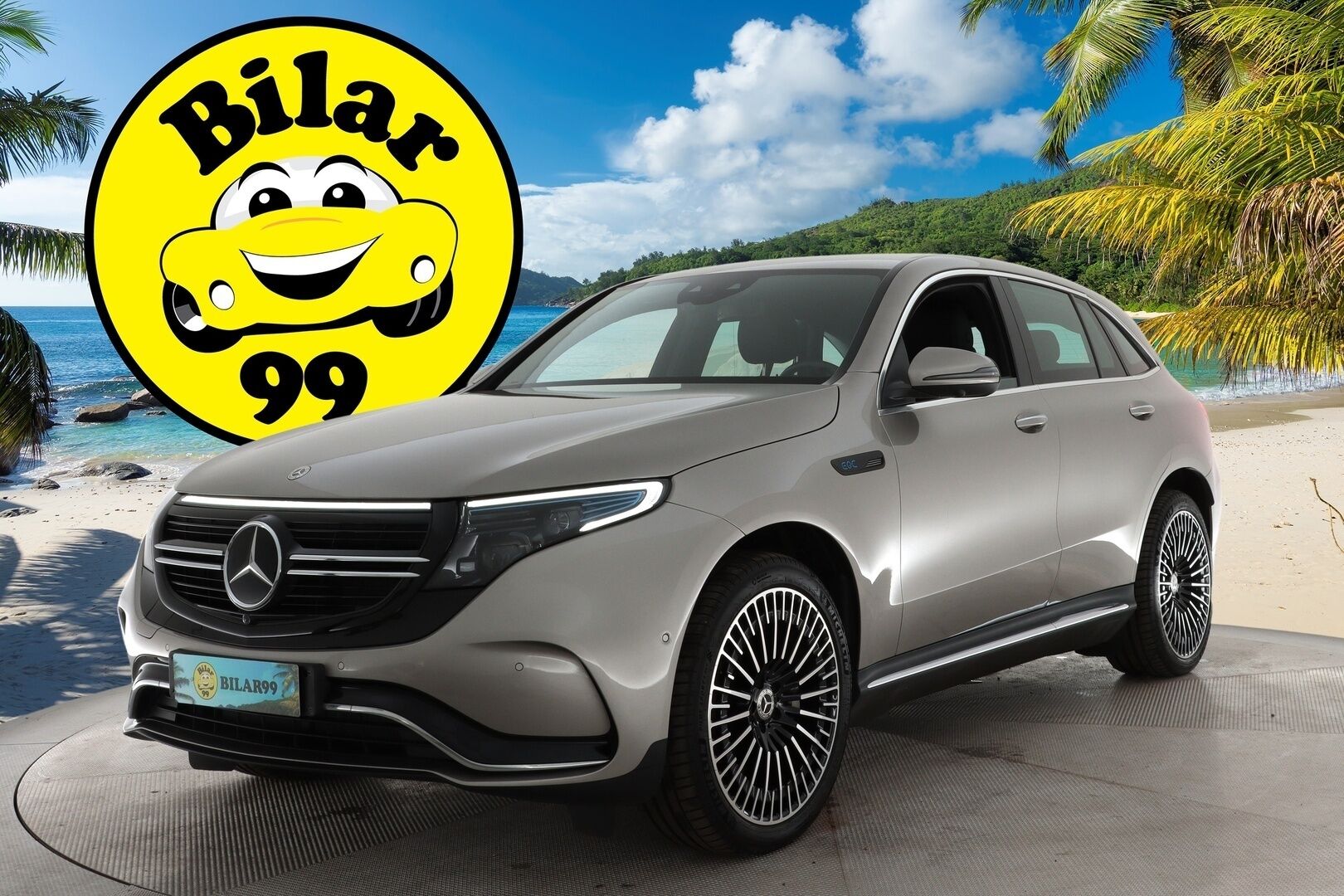 MERCEDES-BENZ EQC 2021 400 4Matic *AMG / ACC / Burmester / Muistipaketti / HUD / 360° Kamera / KeylessGO / DC Pikalaturi* - Juuri saapunut / Huippuvarusteet / AMG