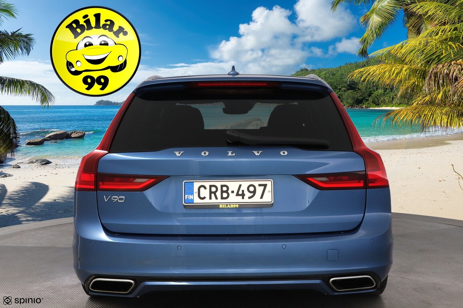 Volvo V90 2018 D4 AWD Business R-Design aut * Webasto / Adapt.vakkari / Harman&Kardon / Vetokoukku / Full-LED / Nahka-Alcantara * - Bursting Blue / Lämm.tuulilasi / Jakopää tehty / Juuri saapunut Tampereelle! - HULLUT AVAJAISHULINAT KORKOTARJOUS 3,29 %