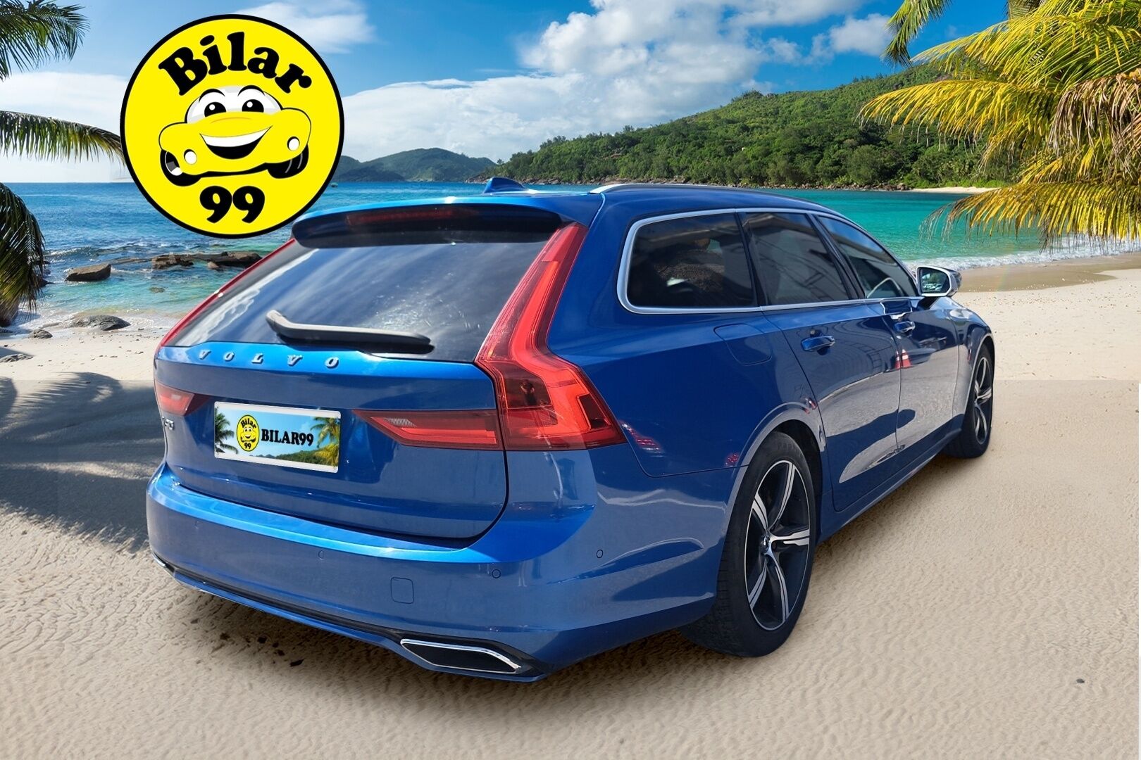 Volvo V90 2019 D4 AWD Business R-Design aut - Webasto | Adapt.vakkari | Harman&Kardon | Vetokoukku | Full-LED | Nahka-Alcantara | Lämpölasi | Apple&Android  Supervarusteet | Jakopää tehty!