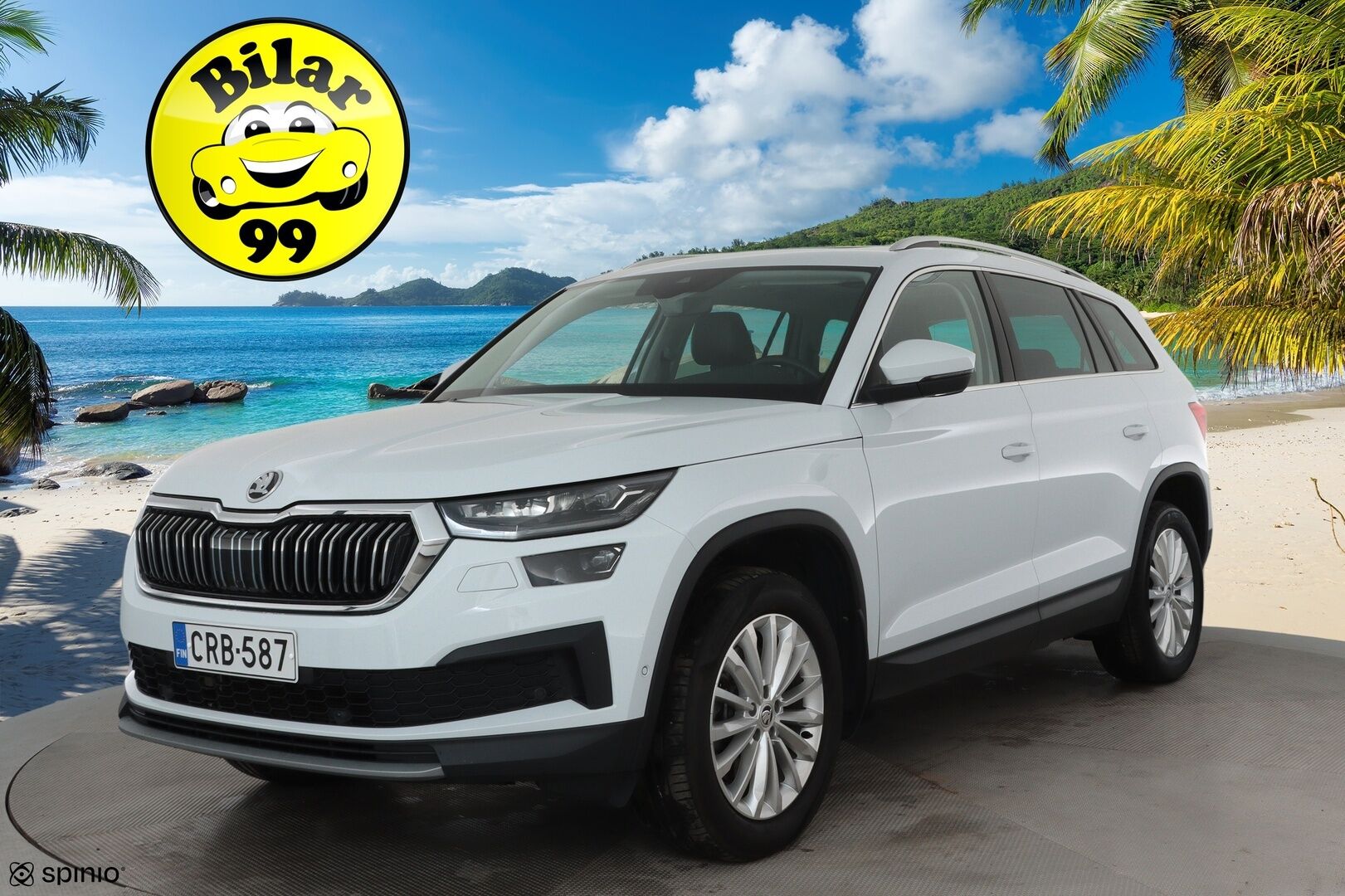 Skoda Kodiaq 2022 2.0 TDI 200 4x4 Style DSG Autom. **Panorama / Webasto / Adapt.vakkari / Koukku / P.kamera / Muistipenkit hieronnalla / Matrix LED** - 3,99 % KORKOTARJOUS TÄHÄN AUTOON - Suomi-auto / Kahdet renkaat aluvanteilla / KeylessGo / Ilmastoidut etuistuimet / Ratinlämmitin / Sähköluukku