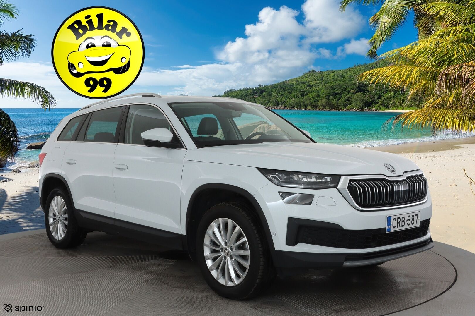 Skoda Kodiaq 2022 2.0 TDI 200 4x4 Style DSG Autom. **Panorama / Webasto / Adapt.vakkari / Koukku / P.kamera / Muistipenkit hieronnalla / Matrix LED** - 3,99 % KORKOTARJOUS TÄHÄN AUTOON - Suomi-auto / Kahdet renkaat aluvanteilla / KeylessGo / Ilmastoidut etuistuimet / Ratinlämmitin / Sähköluukku