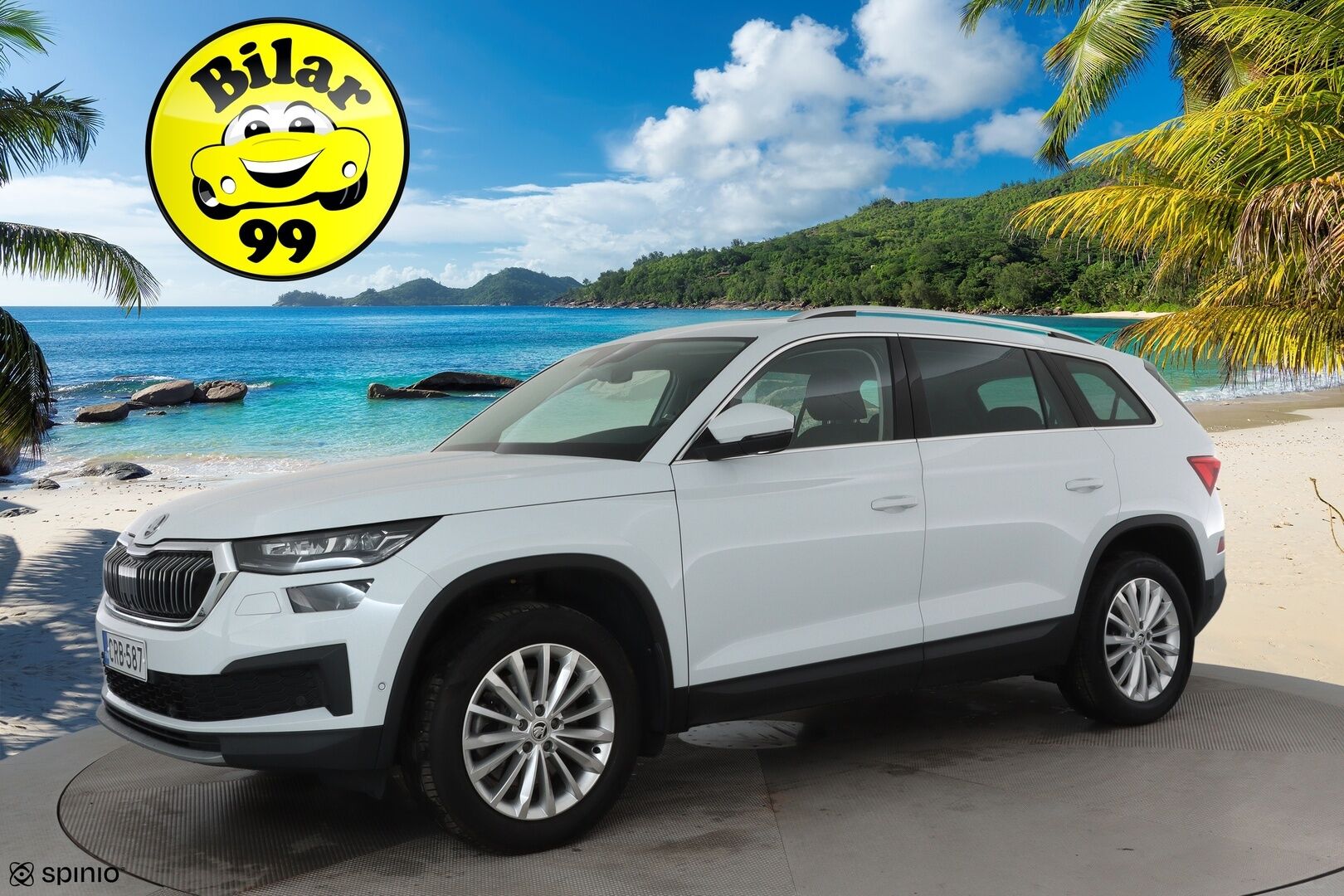 Skoda Kodiaq 2022 2.0 TDI 200 4x4 Style DSG Autom. **Panorama / Webasto / Adapt.vakkari / Koukku / P.kamera / Muistipenkit hieronnalla / Matrix LED** - 3,99 % KORKOTARJOUS TÄHÄN AUTOON - Suomi-auto / Kahdet renkaat aluvanteilla / KeylessGo / Ilmastoidut etuistuimet / Ratinlämmitin / Sähköluukku