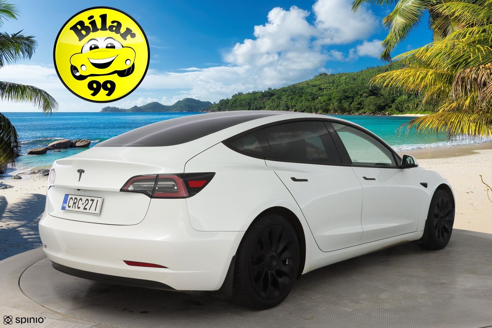 Tesla Model 3 2021 Standard Range Plus *EAP / Vaaleat nahat / ACC / Kamera / Lasikatto* - Kahdet vanteet / Refresh / Akku kuntotarkistettu