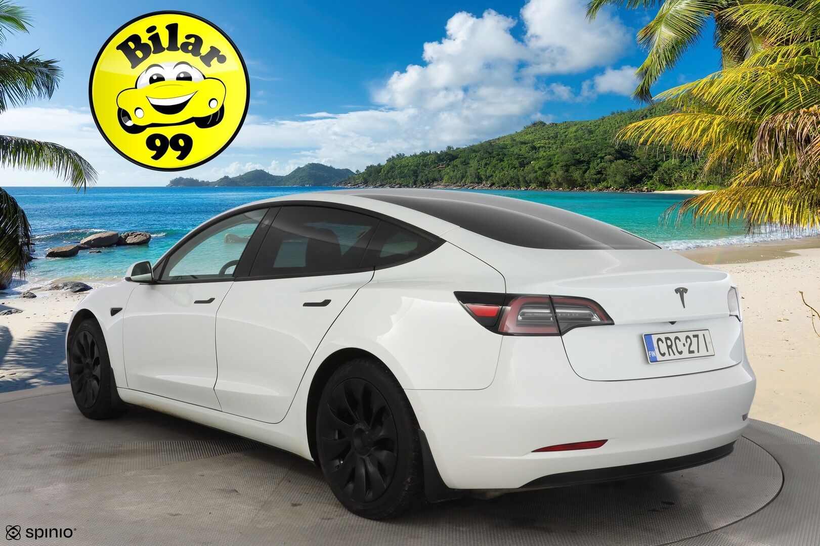 Tesla Model 3 2021 Standard Range Plus *EAP / Vaaleat nahat / ACC / Kamera / Lasikatto* - Kahdet vanteet / Refresh / Akku kuntotarkistettu