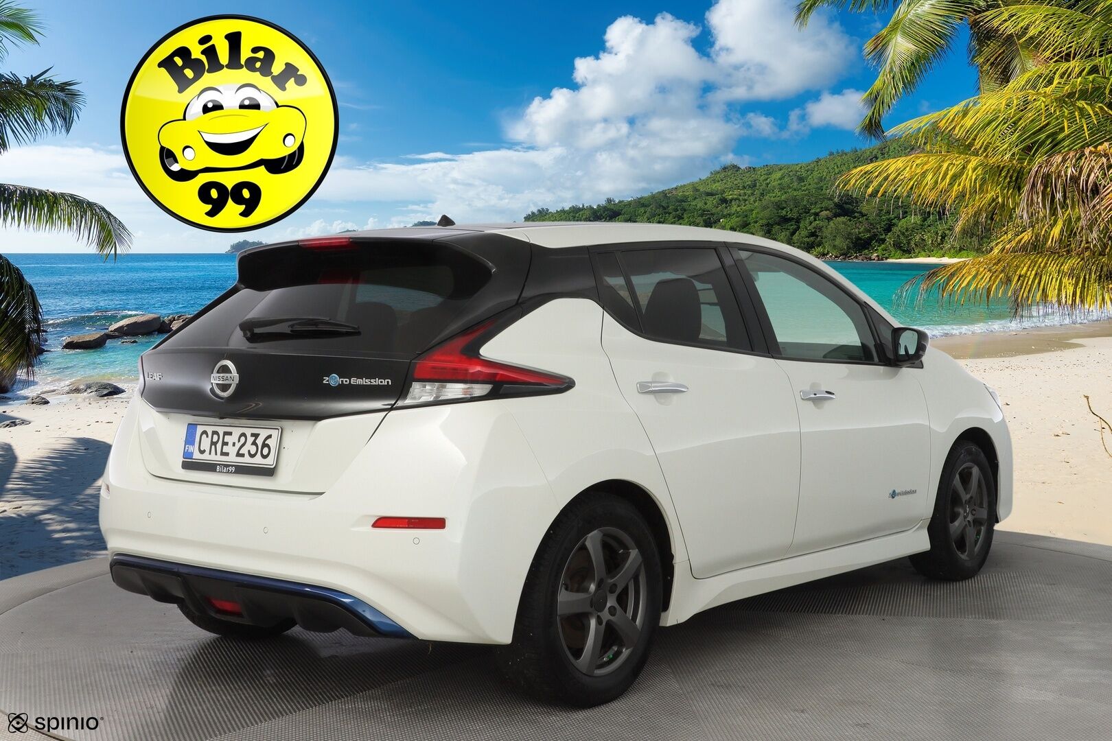 NISSAN LEAF 2018 40kWh Tekna *Bose / ILP / Nahat / 360 Kamera / ACC* - Suomi-auto / Kahdet renkaat / Huippuvarusteet