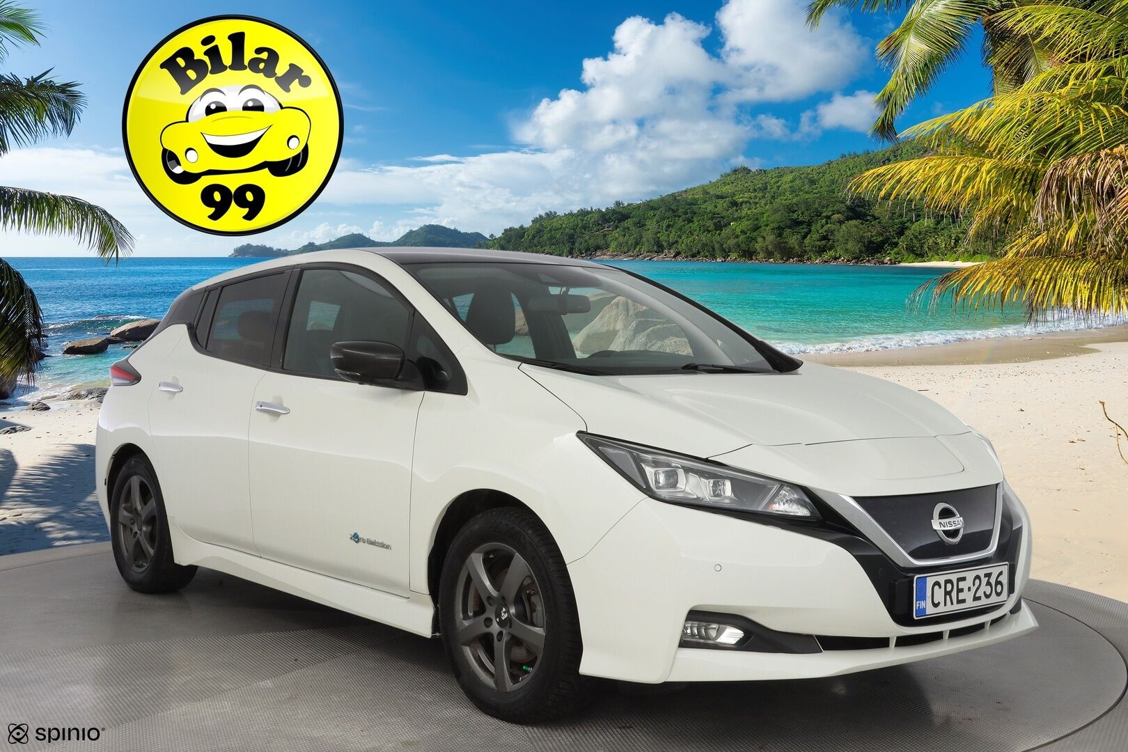 NISSAN LEAF 2018 40kWh Tekna *Bose / ILP / Nahat / 360 Kamera / ACC* - Suomi-auto / Kahdet renkaat / Huippuvarusteet