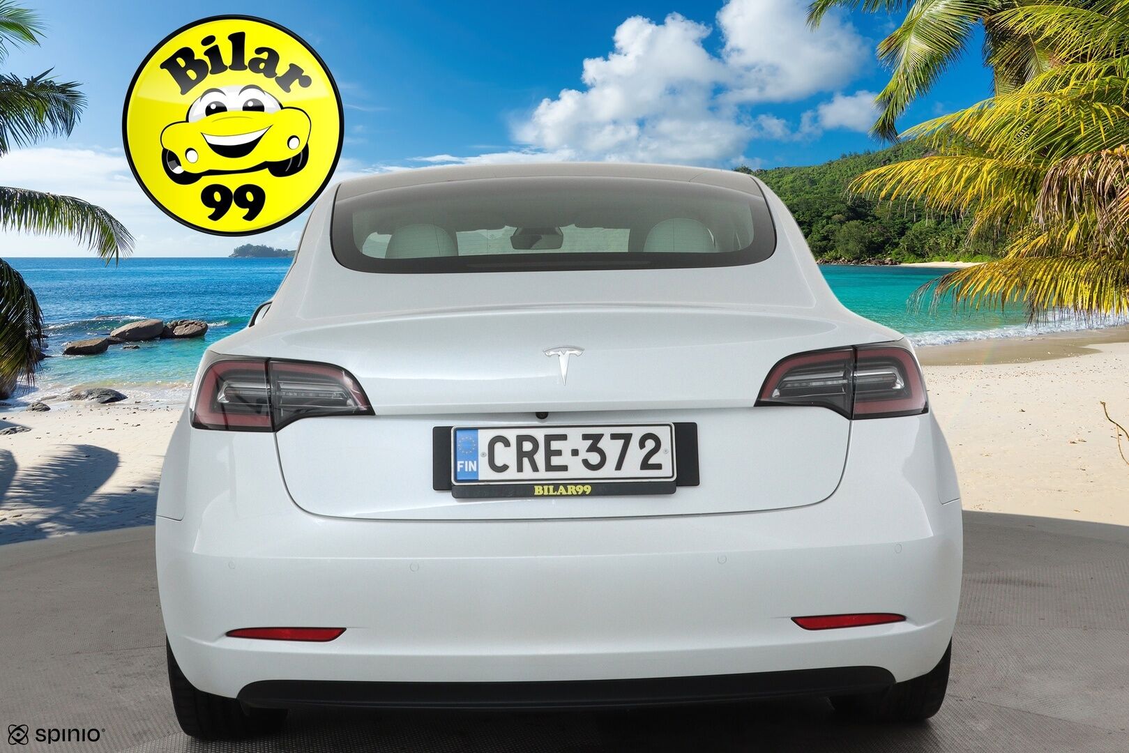 TESLA MODEL 3 2021 Standard Range Plus **Lasikatto / Lämpöpumppu / Koukku / Adapt.Vakkari / Matrix-LED / P.kamera / Muistipenkki / Navi** - 2x Latauskaapelit