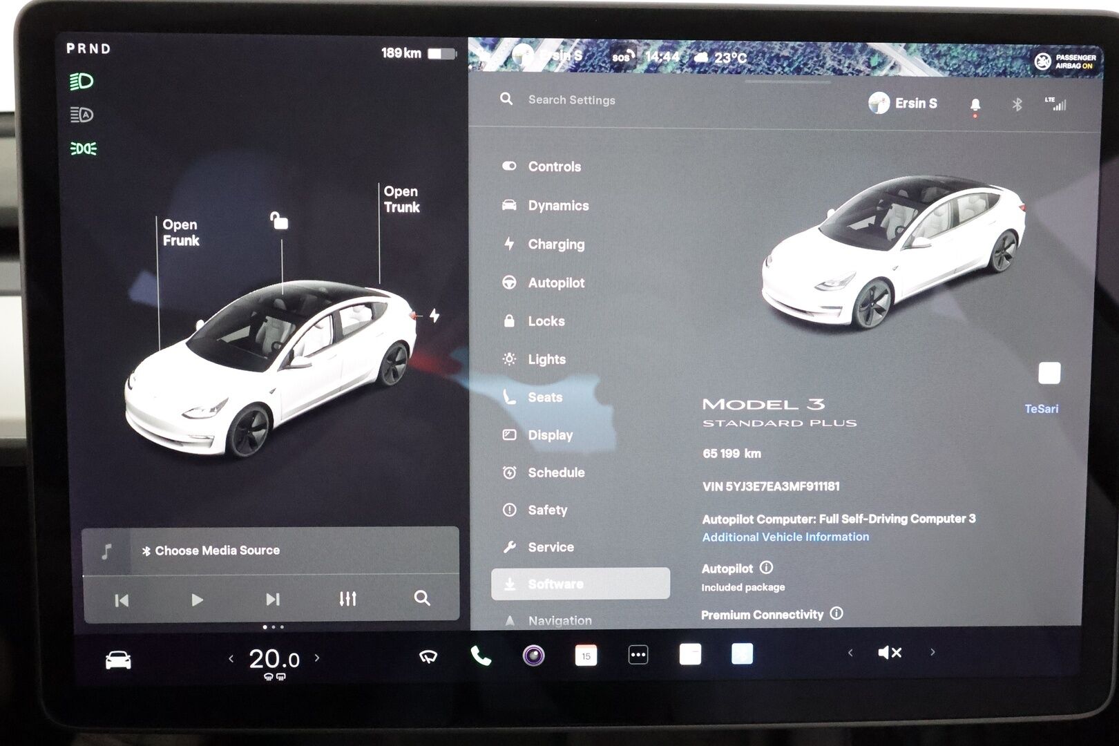 TESLA MODEL 3 2021 Standard Range Plus **Lasikatto / Lämpöpumppu / Koukku / Adapt.Vakkari / Matrix-LED / P.kamera / Muistipenkki / Navi** - 2x Latauskaapelit