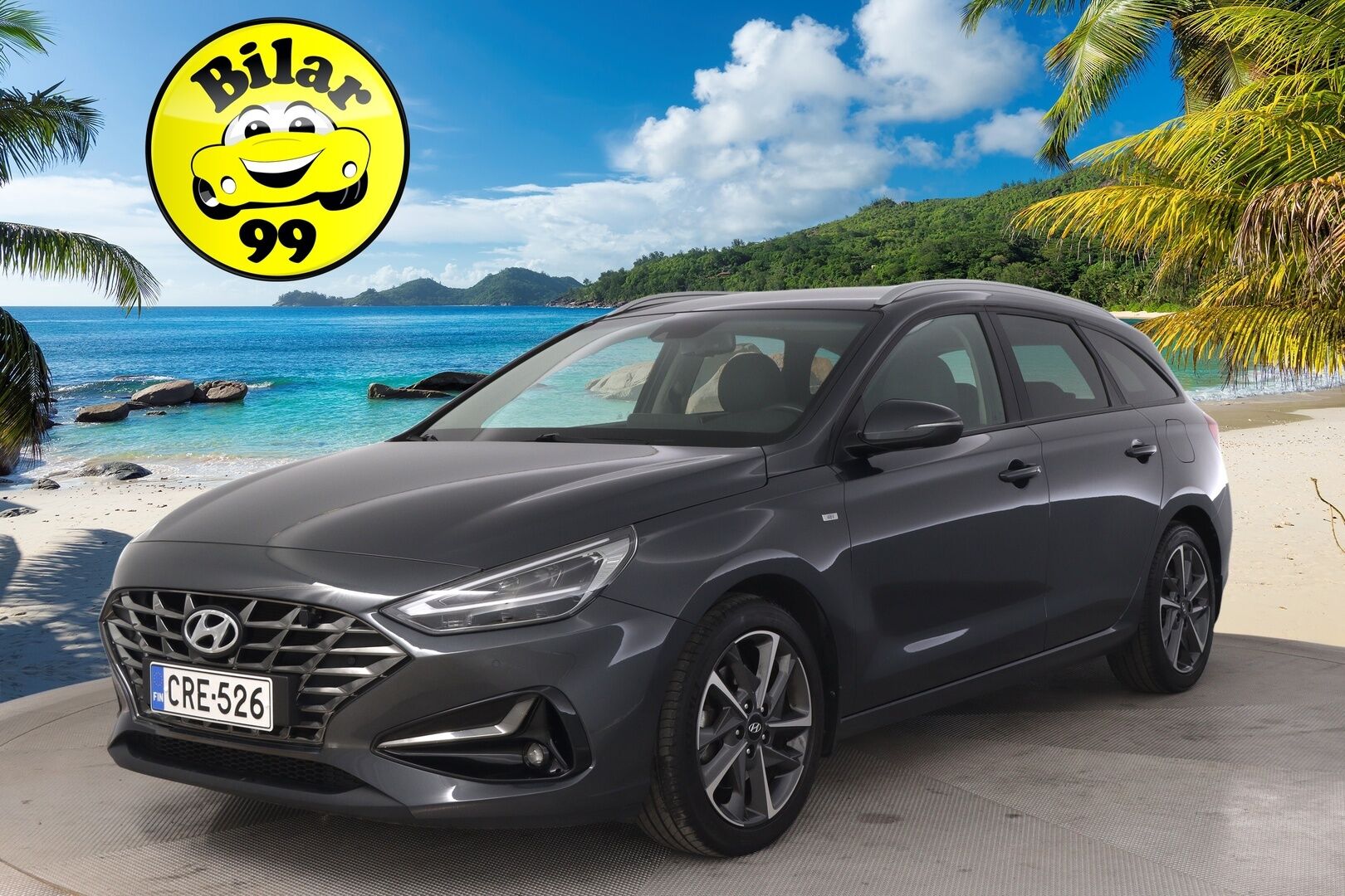 Hyundai i30 Wagon 2022 1,5 T-GDI 159 hv 48V hybrid 7-DCT-aut Style *1.Om Suomi-Auto / Vakkari / Ratinlämmitys / P-Kamera / Tutkat / Navi / Digimittaristo / Kessy* - *Juuri saapunut / Lohko+pistoke / Sisätilalämmitin / Blue link / 2X renkaat / Siisti*