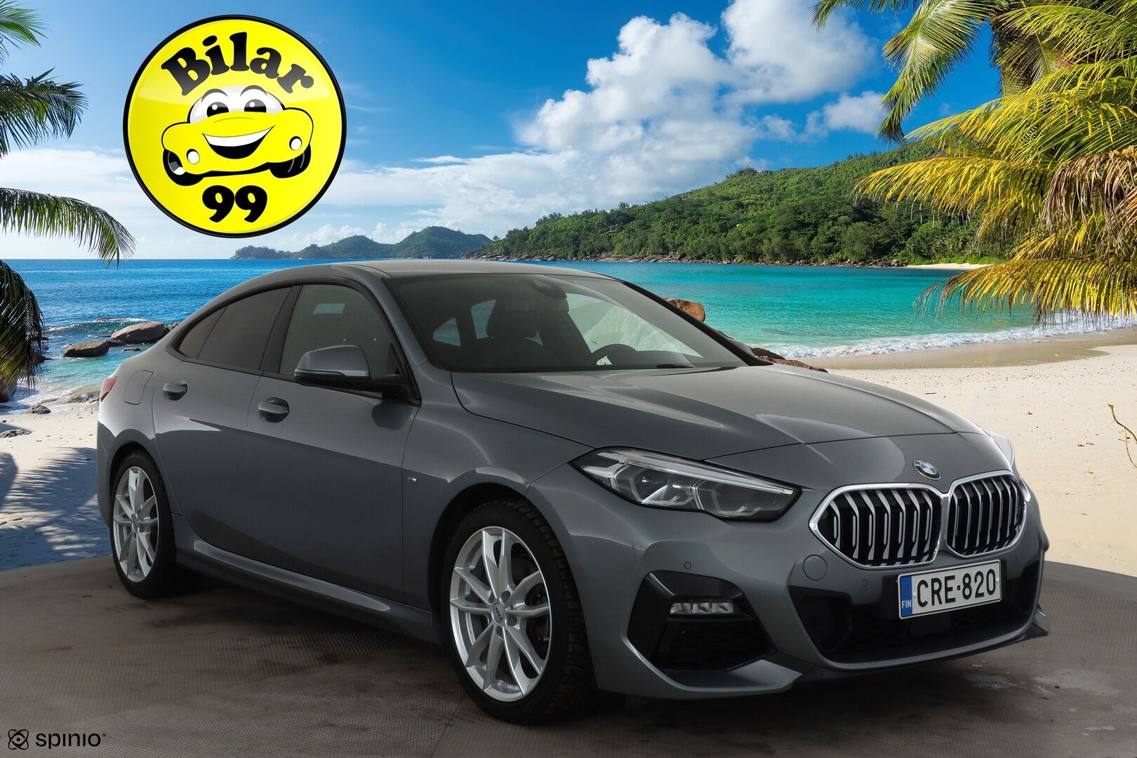 BMW 218 2022 F44 Gran Coupé 218i A Business M Sport * Vakkari / P.tutkat / Lohko+Sisä / Sporttipenkit / LED / Navi / Puolinahat * - 1.Om Suomi-auto / Kahdet renkaat aluvanteilla / Merkkihuollettu