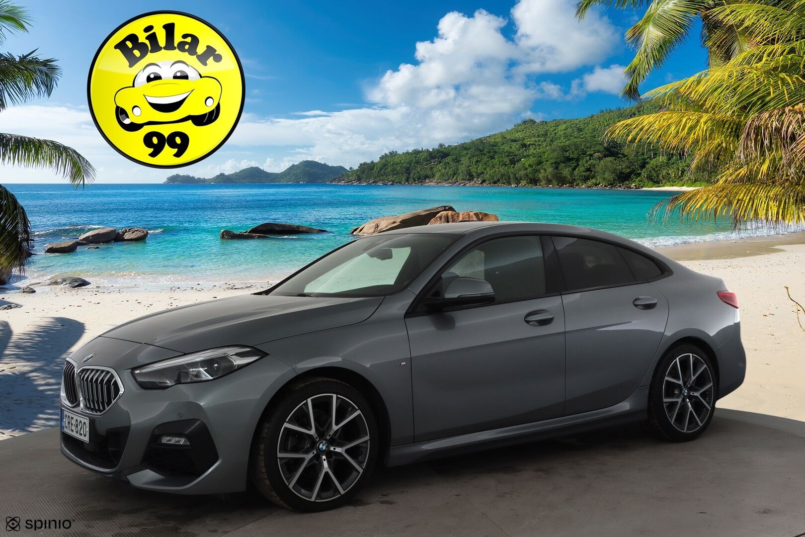 BMW 218 2022 F44 Gran Coupé 218i A Business M Sport * Vakkari / P.tutkat / Lohko+Sisä / Sporttipenkit / LED / Navi / Puolinahat * - 1.Om Suomi-auto / Kahdet renkaat aluvanteilla / Merkkihuollettu