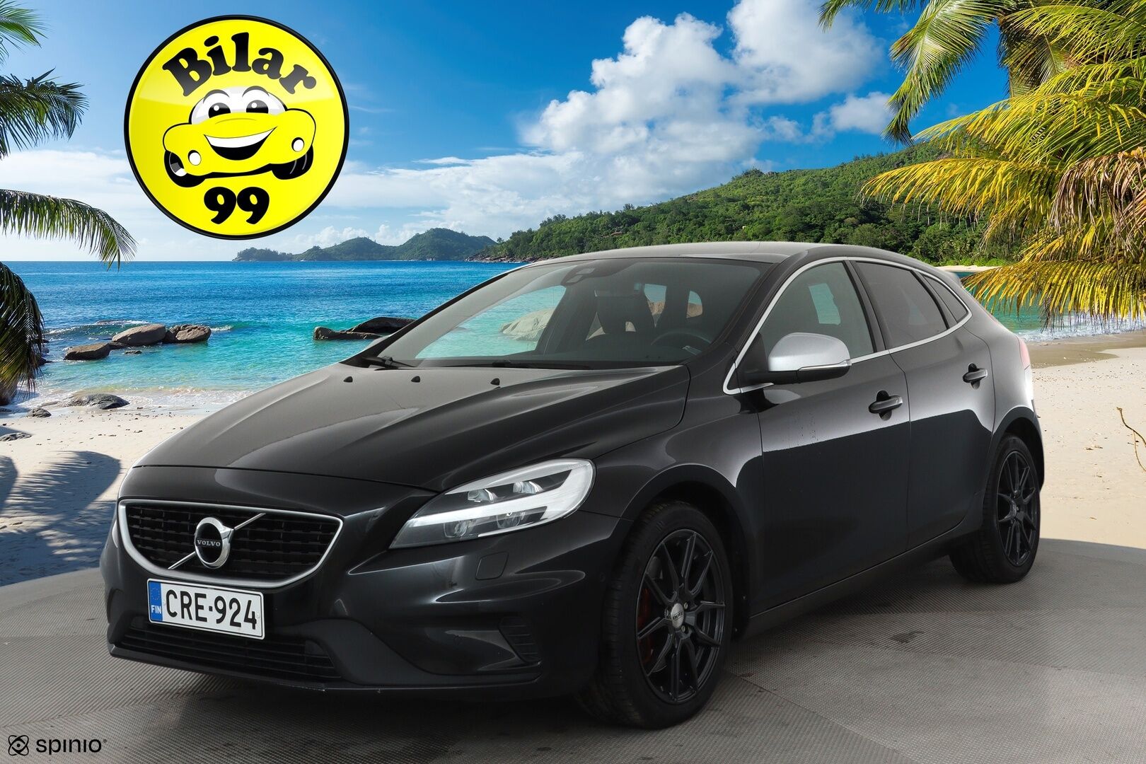 Volvo V40 2019 D3 R-Design aut **Vakkari / Panorama / H&K / P.kamera / Nahat / Digimittaristo / Lämmitettävä tuulilasi / Navi** - Kahdet renkaat aluvanteilla