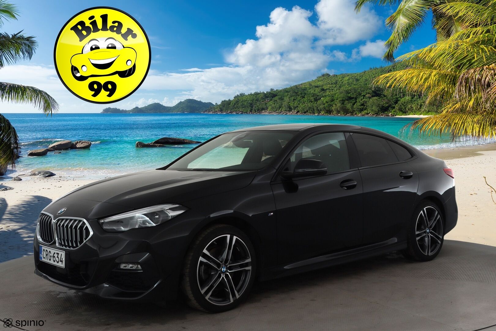 BMW 218 2022 F44 Gran Coupé 218i A Business M Sport * Vakkari / P.kamera / LED / Navi / Lohko+Sisä / Sporttipenkit / Koukku * - 1.Om Suomi-auto / Kahdet renkaat aluvanteilla / Merkkihuollettu