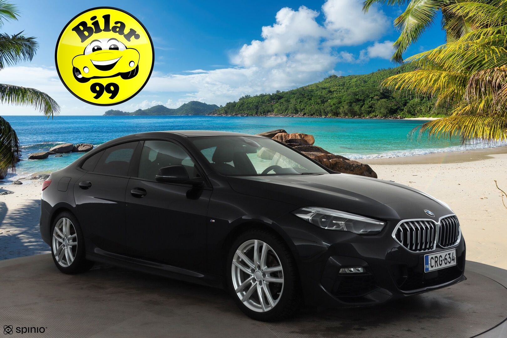 BMW 218 2022 F44 Gran Coupé 218i A Business M Sport * Vakkari / P.kamera / LED / Navi / Lohko+Sisä / Sporttipenkit / Koukku * - 1.Om Suomi-auto / Kahdet renkaat aluvanteilla / Merkkihuollettu