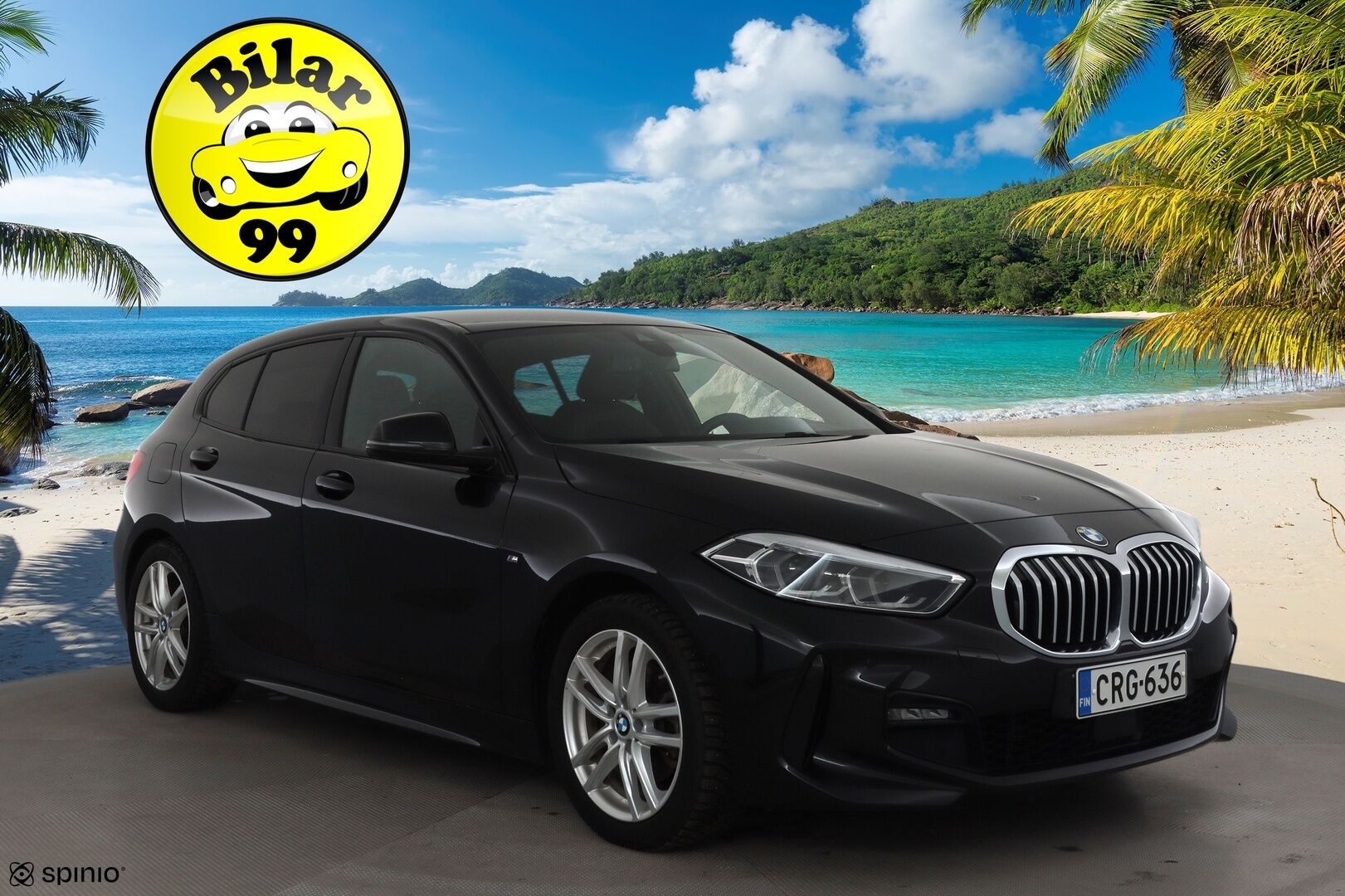 BMW 116 2022 1-sarja F40 Hatchback 116i A Business M Sport * Koukku / P.kamera / Sporttipenkit / Vakkari / Navi / LED * - 1.Om Suomi-auto / Kahdet renkaat aluvanteilla / Merkkihuollettu