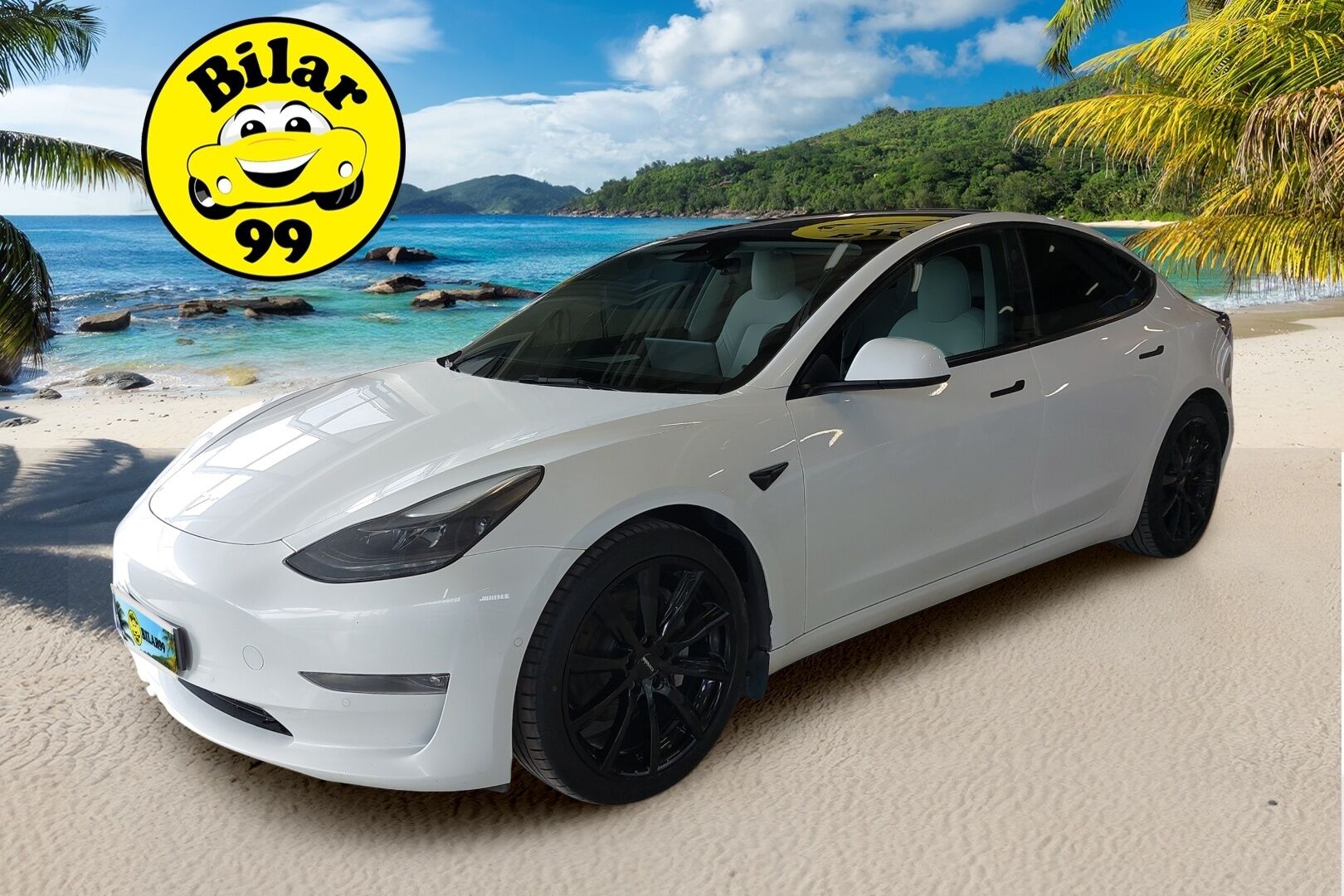 TESLA MODEL 3 2021 Long Range - ILP | Valkoiset Nahat | Autopilot | Matrix-LED | Premium Audio | Lasikatto