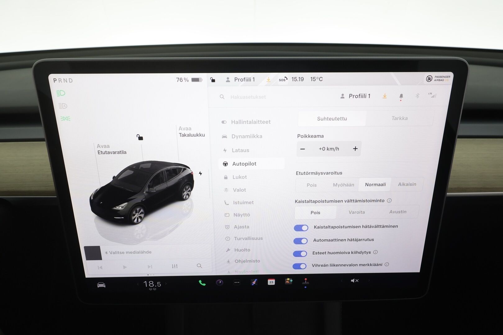 Tesla Model Y 2023 Long Range - | ACC | ILP | Koukku | Matrix | Ryzen | Premium audio | Lasikatto | Nahkasisusta | Muistipenkki | Autosteer | 1-om suomiauto | 2x renkaat aluin | 