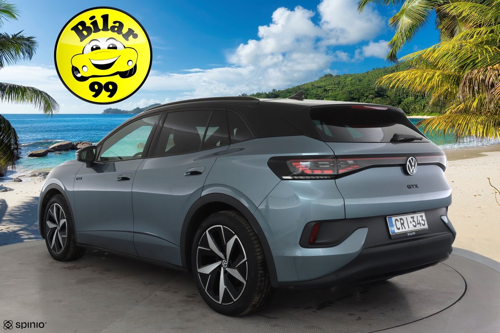 Volkswagen ID.4 2023 GTX Dual Motor AWD, akku 77 kWh * ACC / ILP / Koukku / 360° / Lasikatto / IQ.Light / Navi / Keyless / Puolinahat * - 1.Om Suomi-auto / Kahdet renkaat aluvanteilla / Merkkihuollettu - HULLUT AVAJAISHULINAT KORKOTARJOUS 3,29 %