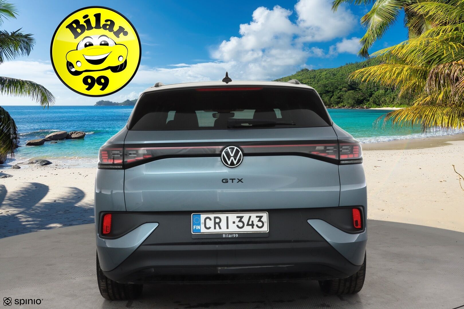 Volkswagen ID.4 2023 GTX Dual Motor AWD, akku 77 kWh * ACC / ILP / Koukku / 360° / Lasikatto / IQ.Light / Navi / Keyless / Puolinahat * - 1.Om Suomi-auto / Kahdet renkaat aluvanteilla / Merkkihuollettu - HULLUT AVAJAISHULINAT KORKOTARJOUS 3,29 %