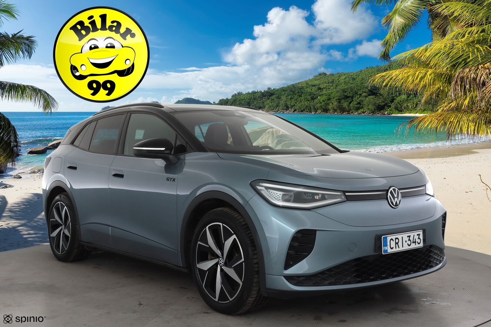 Volkswagen ID.4 2023 GTX Dual Motor AWD, akku 77 kWh * ACC / ILP / Koukku / 360° / Lasikatto / IQ.Light / Navi / Keyless / Puolinahat * - 1.Om Suomi-auto / Kahdet renkaat aluvanteilla / Merkkihuollettu - HULLUT AVAJAISHULINAT KORKOTARJOUS 3,29 %