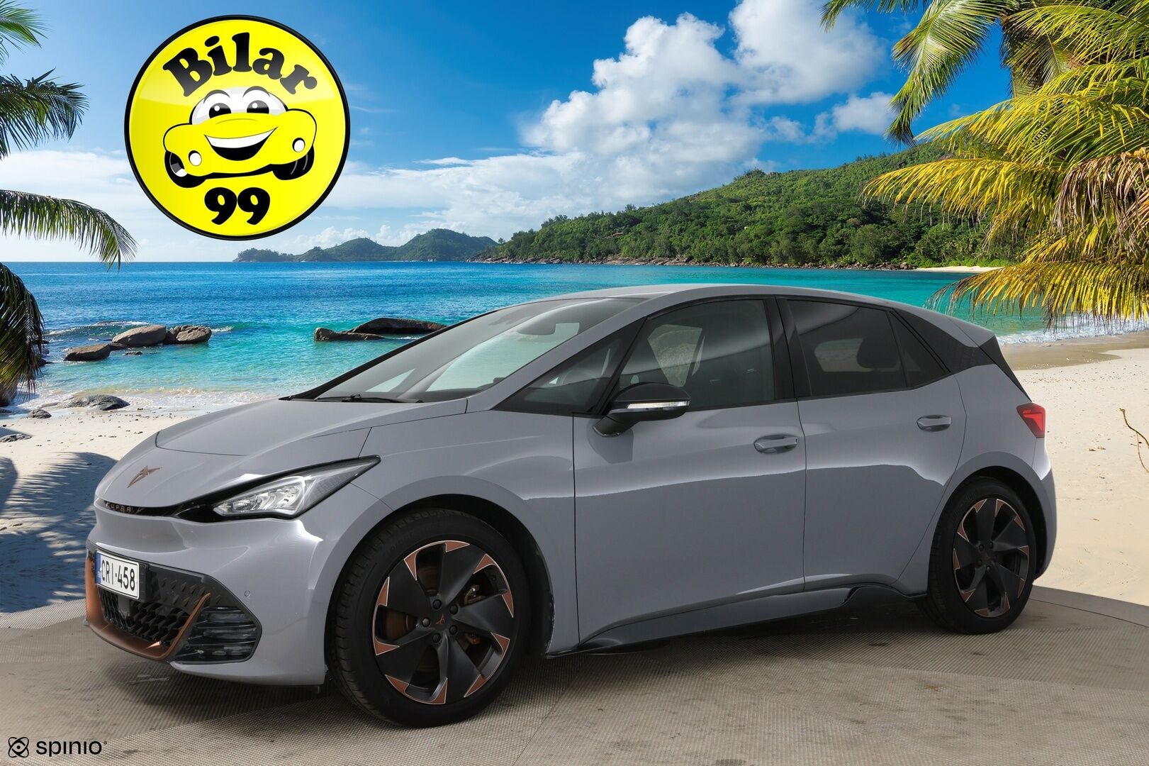 CUPRA Born 2023 e-Boost 170 kW 77 kWh / Lämpöpumppu / ACC / P-kamera / LED - 1-om Suomi-auto / Merkkihuollettu 09/25! / 2x Renkaat aluvantein!