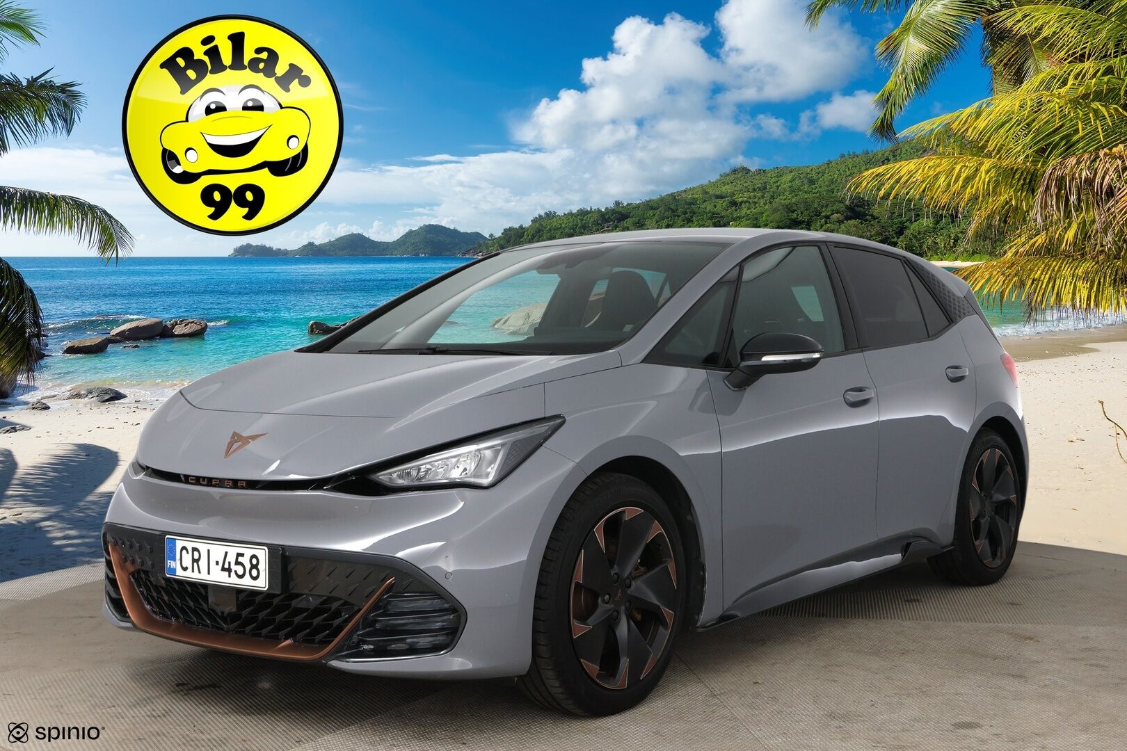 CUPRA Born 2023 e-Boost 170 kW 77 kWh / Lämpöpumppu / ACC / P-kamera / LED - 1-om Suomi-auto / Merkkihuollettu 09/25! / 2x Renkaat aluvantein!