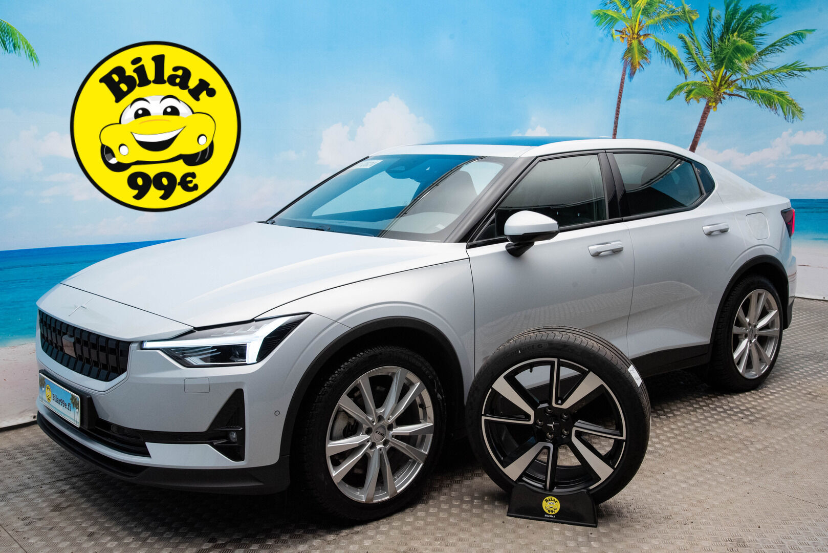 POLESTAR 2 2021 Launch Edition, 300kW, 78kWh *Pilot Plus / Vetokoukku / 360-kamera / Harman&Kardon* - *Juuri huollettu 9/25 / 2x Renkaat alumiinivantein / Panorama*
