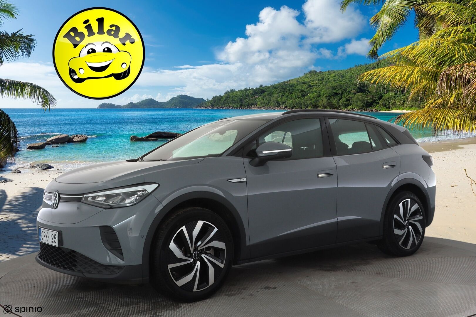 Volkswagen ID.4 2023 Pro 128 kW, akku 77 kWh - | ACC | ILP | Nahka-alcantara | 360° | Travel Assist | Side Assist | Lämm. ratti | Lämm. tuulilasi | Sähk. takaluukku | 2x renkaat vanteineen |