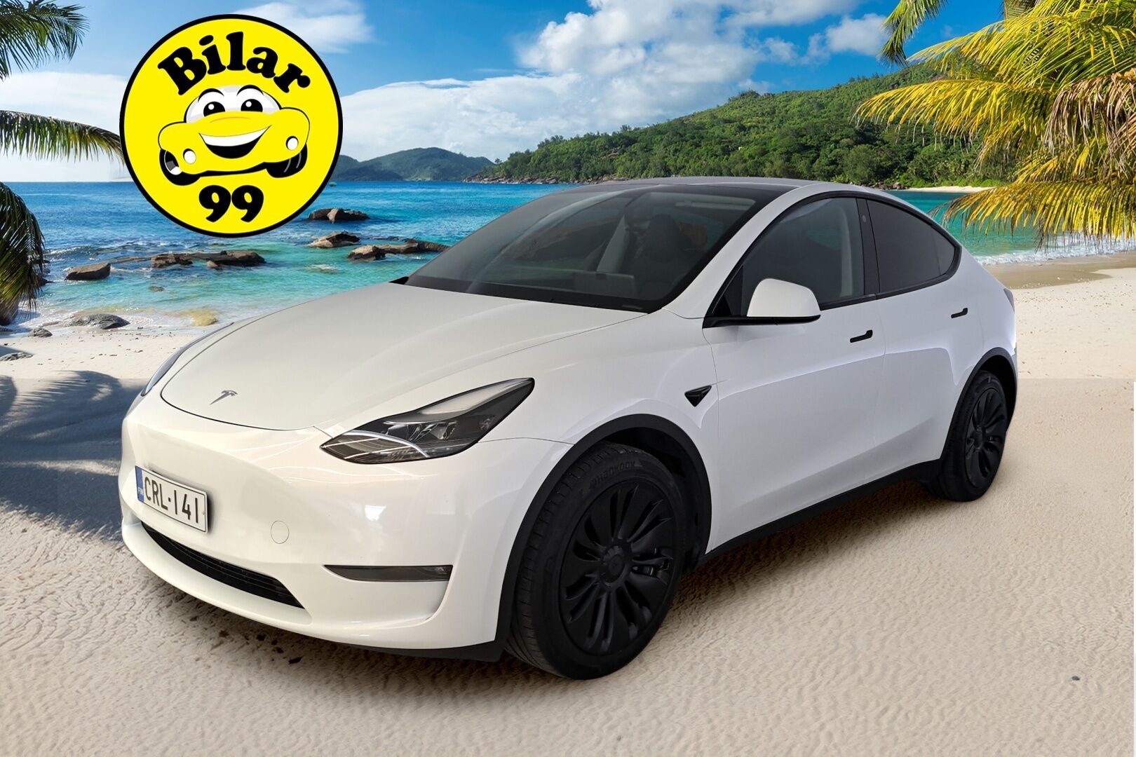 Tesla Model Y 2023 Long Range * ALV / Acceleration boost / Vetokoukku * - 3,99 % KORKOTARJOUS TÄHÄN AUTOON - * 1.om Suomiauto / Autopilot / Lämpöpumppu *