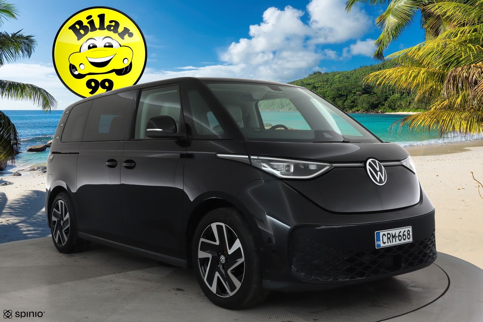 Volkswagen ID. Buzz 2024 150kW PRO Business 77 kWh **Sähköovet / Muistipenkit / Hieronta / IQ.Light / Adapt.vakkari / Navi** - 3,99 % KORKOTARJOUS TÄHÄN AUTOON - 1.Om Suomi-auto / Kahdet renkaat aluvanteilla / Koukku / Sähköluukku