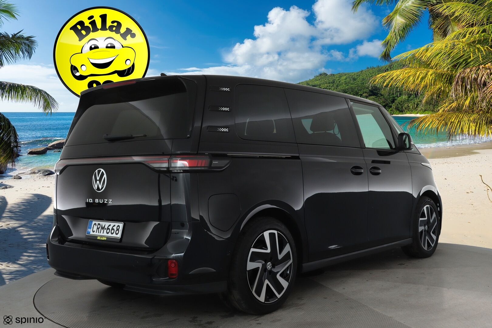 Volkswagen ID. Buzz 2024 150kW PRO Business 77 kWh **Sähköovet / Muistipenkit / Hieronta / IQ.Light / Adapt.vakkari / Navi** - 3,99 % KORKOTARJOUS TÄHÄN AUTOON - 1.Om Suomi-auto / Kahdet renkaat aluvanteilla / Koukku / Sähköluukku