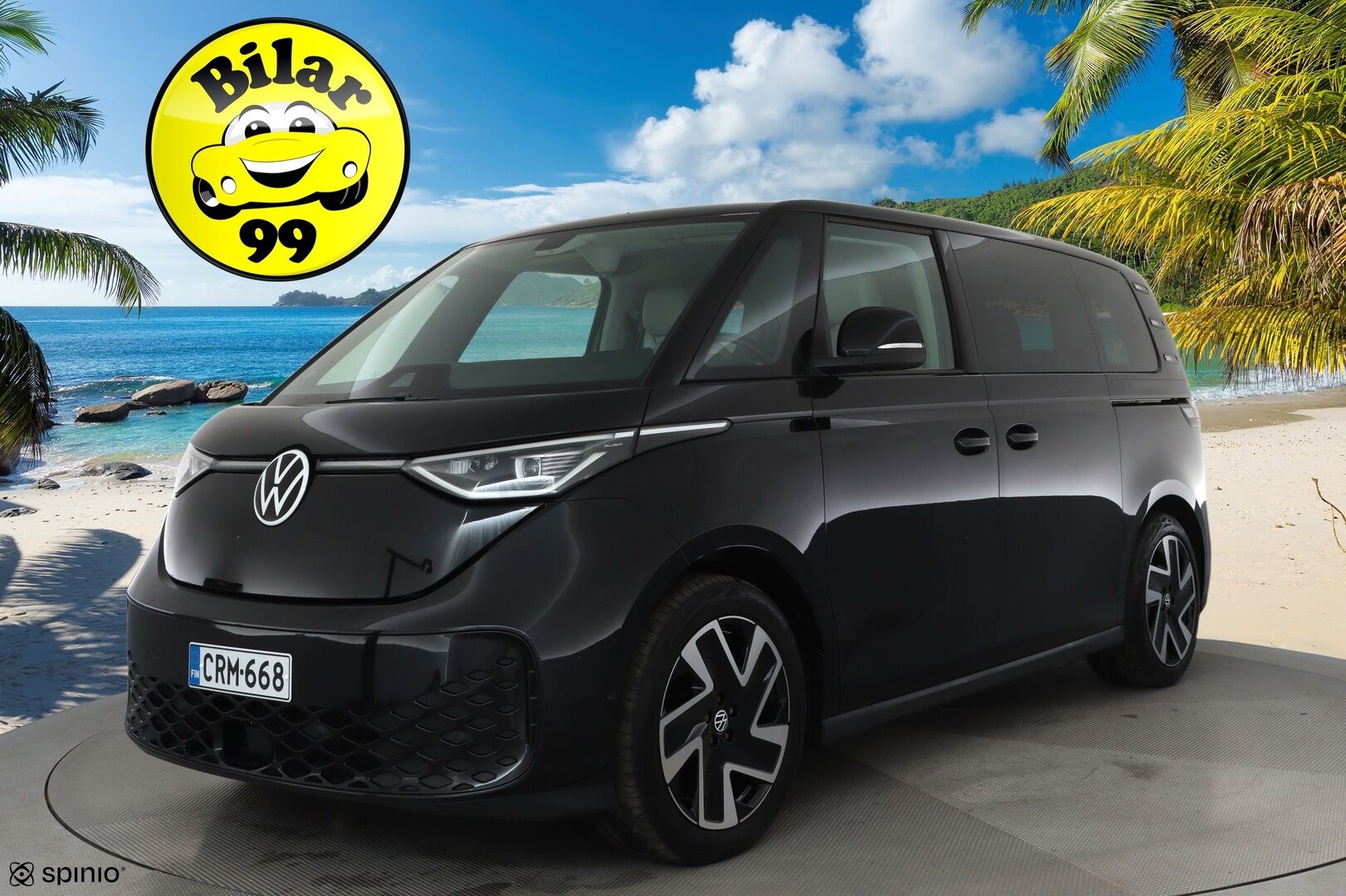 Volkswagen ID. Buzz 2024 150kW PRO Business 77 kWh **Sähköovet / Muistipenkit / Hieronta / IQ.Light / Adapt.vakkari / Navi** - 3,99 % KORKOTARJOUS TÄHÄN AUTOON - 1.Om Suomi-auto / Kahdet renkaat aluvanteilla / Koukku / Sähköluukku