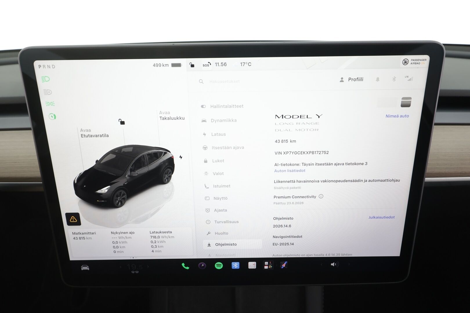 Tesla Model Y 2023 Long Range - | ACC | ILP | Koukku | Matrix | Ryzen | Lasikatto | Premium audio | Sähkönahat | Muistipenkki | P.kamera | 1-om suomiauto | 