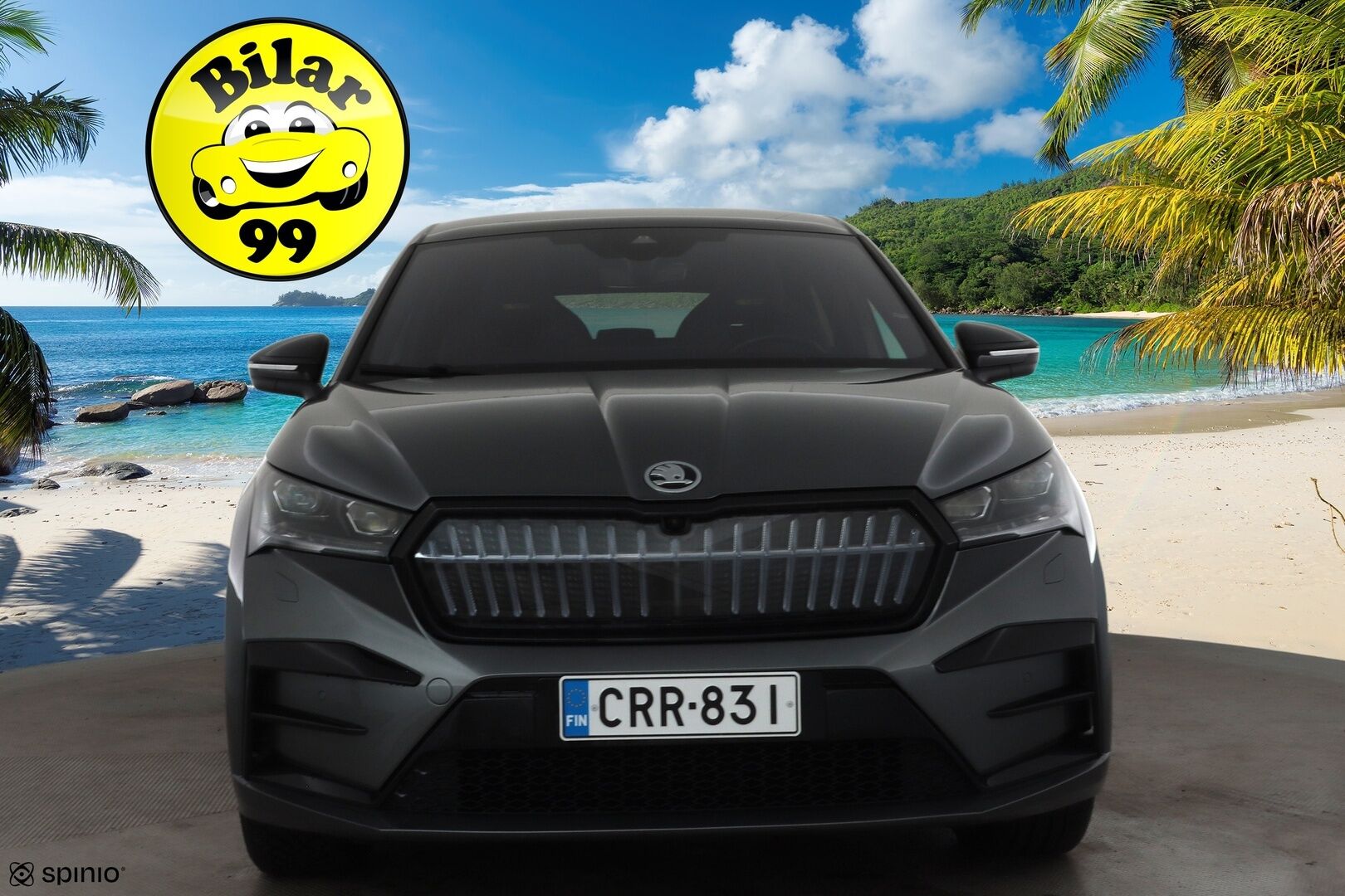 Skoda Enyaq 2023 Coupe 80x 4x4 RS iV * ACC / ILP / Hierova Muistipenkki / Matrix / Lasikatto / HUD / Canton / 360 / Koukku * - 2x Latauskaapelit / Akku kuntotarkastettu / Kahdet renkaat aluvanteilla