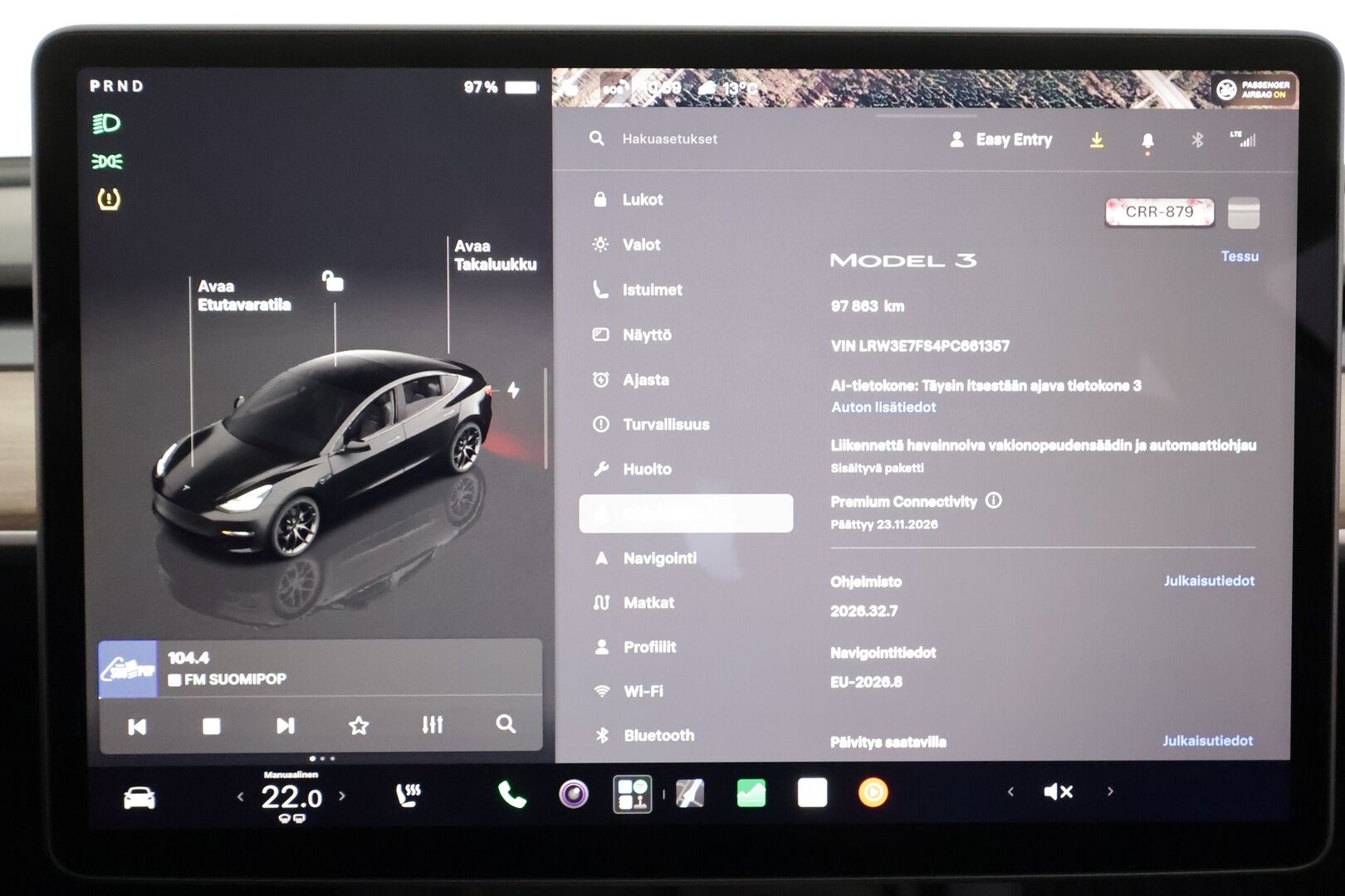 Tesla Model 3 2023 Standard Range Plus - | ILP | Lasikatto | ACC | Matrix-LED | P.kamera | Muistipenkki | Premium Speakers | Navi | Kaistavahti | Keyless | Kahdet renkaat | 2x Latauskaapelit | - KORKO VAIN 3,99 %