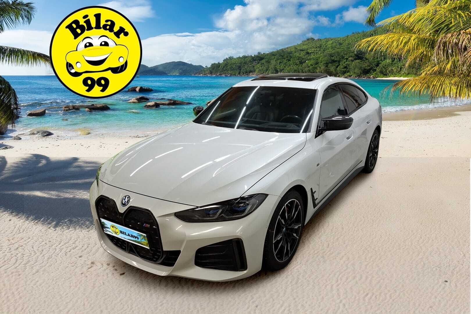 BMW i4 M50 2022 Super Charged *Driver assist Plus/ Harman&Kardon / Nahkaverhoilu / Kattoluukku / 360-kamera!* - *Täyteen ladattu huippu sähköauto / Katso tämän yksilön kattava varustelistaus!*