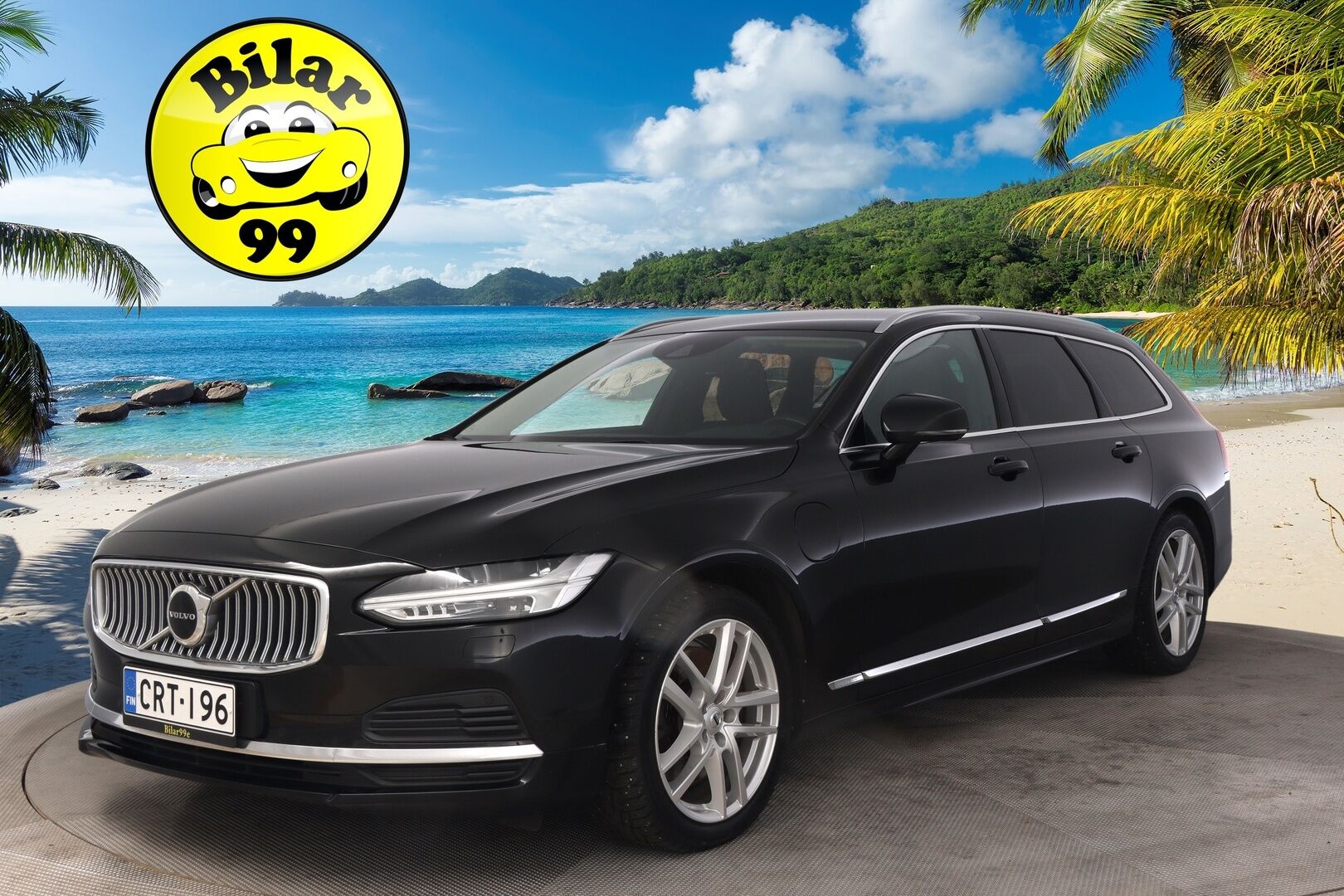 Volvo V90 2021 T6 TwE AWD Business Inscription Expression aut. * ACC / H&K / Webasto / Pilot assist / Kessy / Kamera / Apple&Android / Koukku * - Lämpöratti / Penkinlämmitys edessä ja takana / Hybridi akusto uusittu 10/2025 / Hyvät nastarenkaat / Navi / Sähkökontti