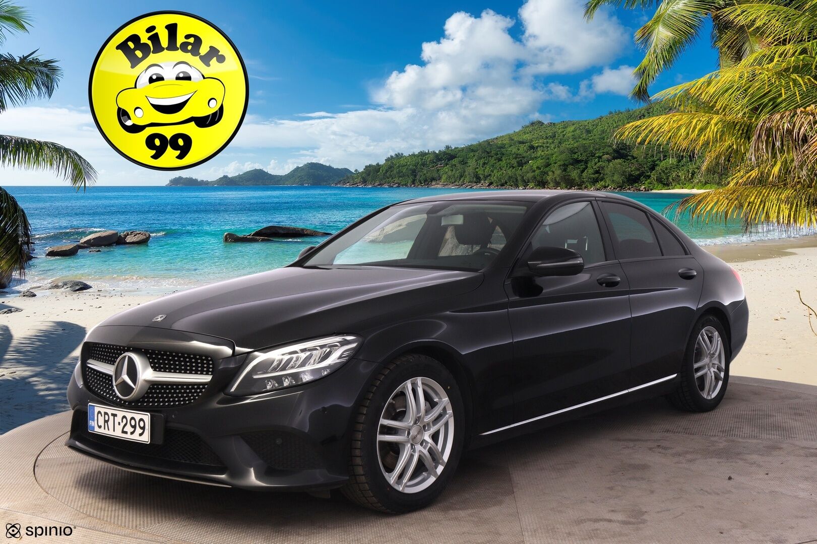 Mercedes-Benz C 2019 220 d A Business *DTR+ / Peruutuskamera / Vetokoukku / Comand-navi / Sporttipenkit / 2x Renkaat ja vanteet* - Huippukuntoiset talvirenkaat / Juuri huollettu / Facelift
