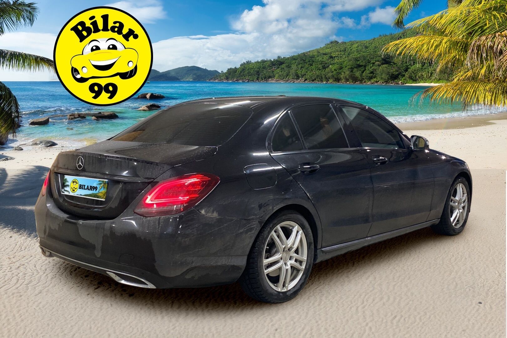 Mercedes-Benz C 2019 220 d A Business *DTR+ / Peruutuskamera / Vetokoukku / Comand-navi / Sporttipenkit / 2x Renkaat ja vanteet* - Huippukuntoiset talvirenkaat / Juuri huollettu / Facelift - Osta nyt, maksa vasta ensi vuonna