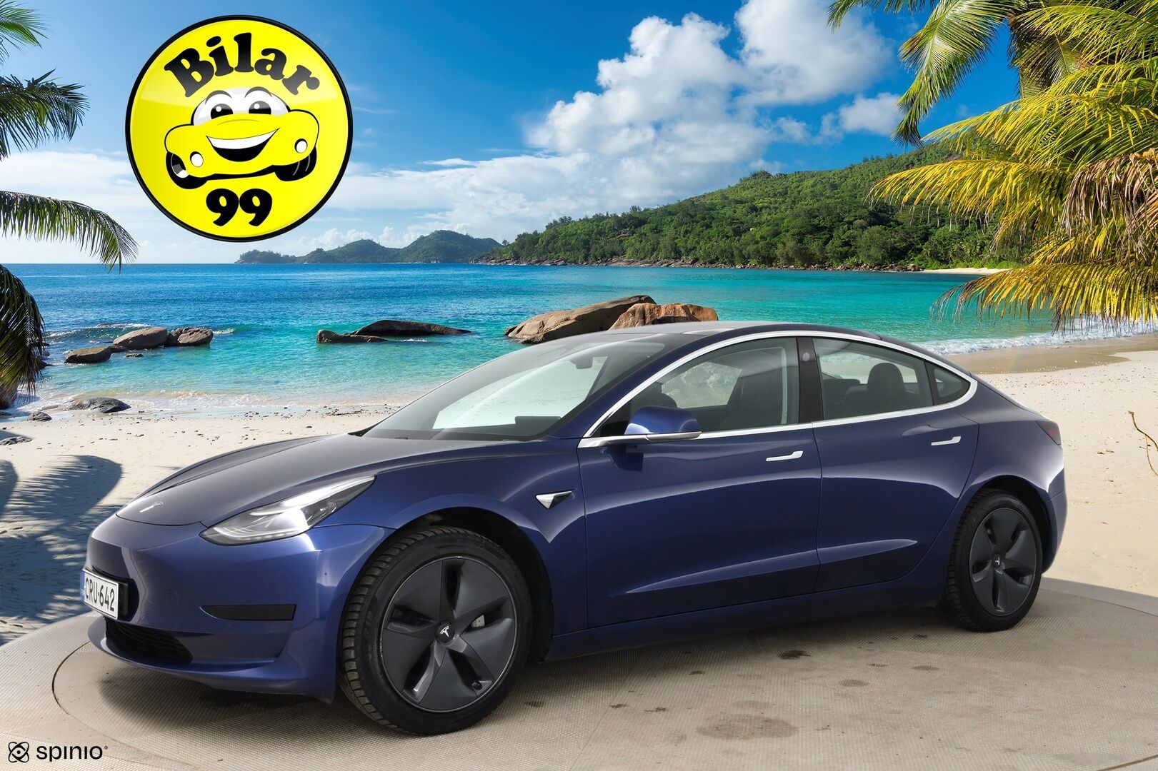 TESLA MODEL 3 2020 Standard Range Plus / Premium Audio / Nahkasisusta / Lasikatto / Peruutuskamera / Autopilot / Koukku - Vetokoukku / ACC / 2x renkaat - HULLUT AVAJAISHULINAT KORKOTARJOUS 3,29 %