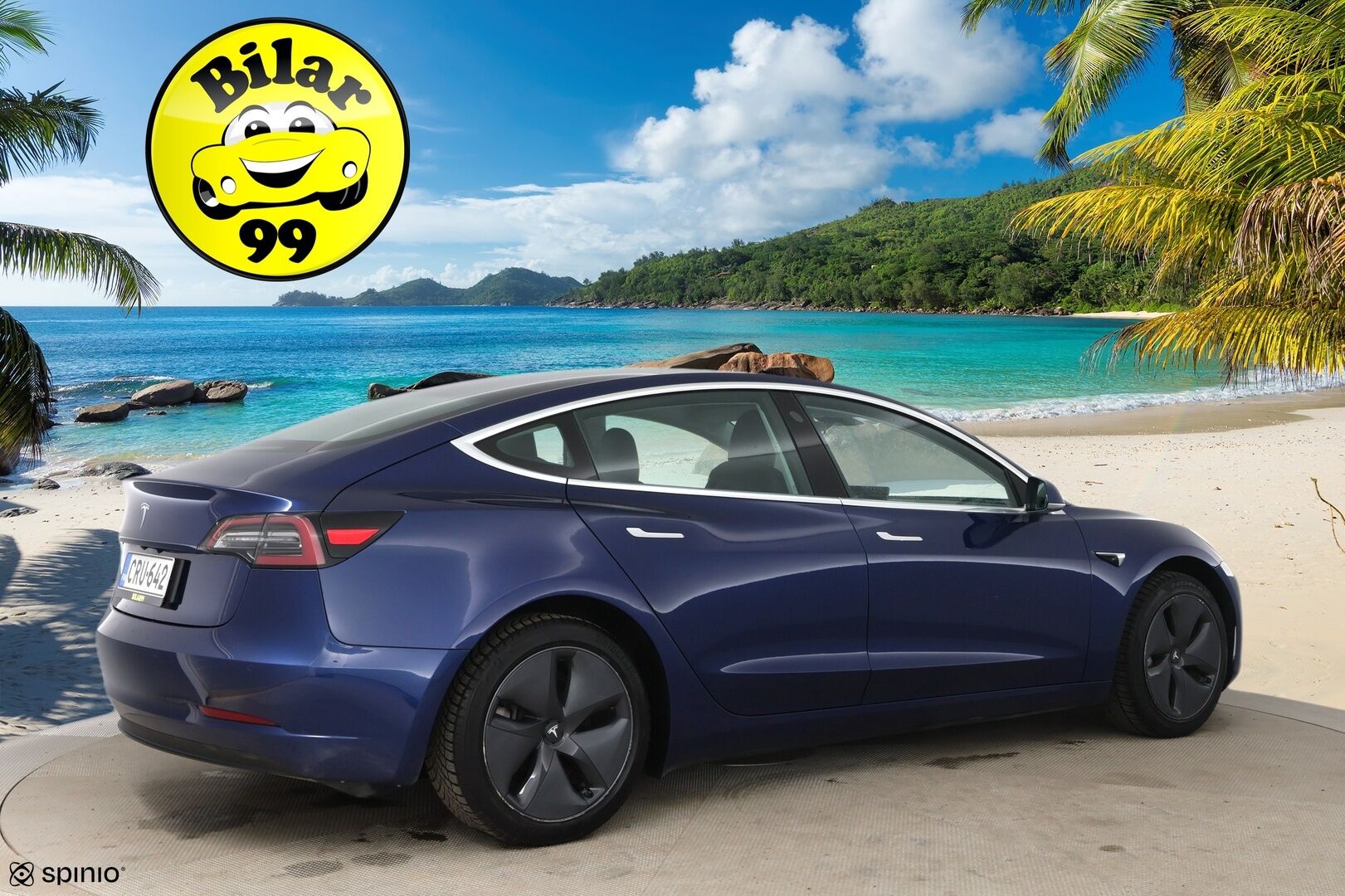 TESLA MODEL 3 2020 Standard Range Plus / Premium Audio / Nahkasisusta / Lasikatto / Peruutuskamera / Autopilot / Koukku - Vetokoukku / ACC / 2x renkaat - HULLUT AVAJAISHULINAT KORKOTARJOUS 3,29 %