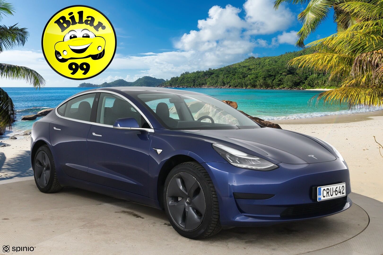 TESLA MODEL 3 2020 Standard Range Plus / Premium Audio / Nahkasisusta / Lasikatto / Peruutuskamera / Autopilot / Koukku - Vetokoukku / ACC / 2x renkaat - HULLUT AVAJAISHULINAT KORKOTARJOUS 3,29 %