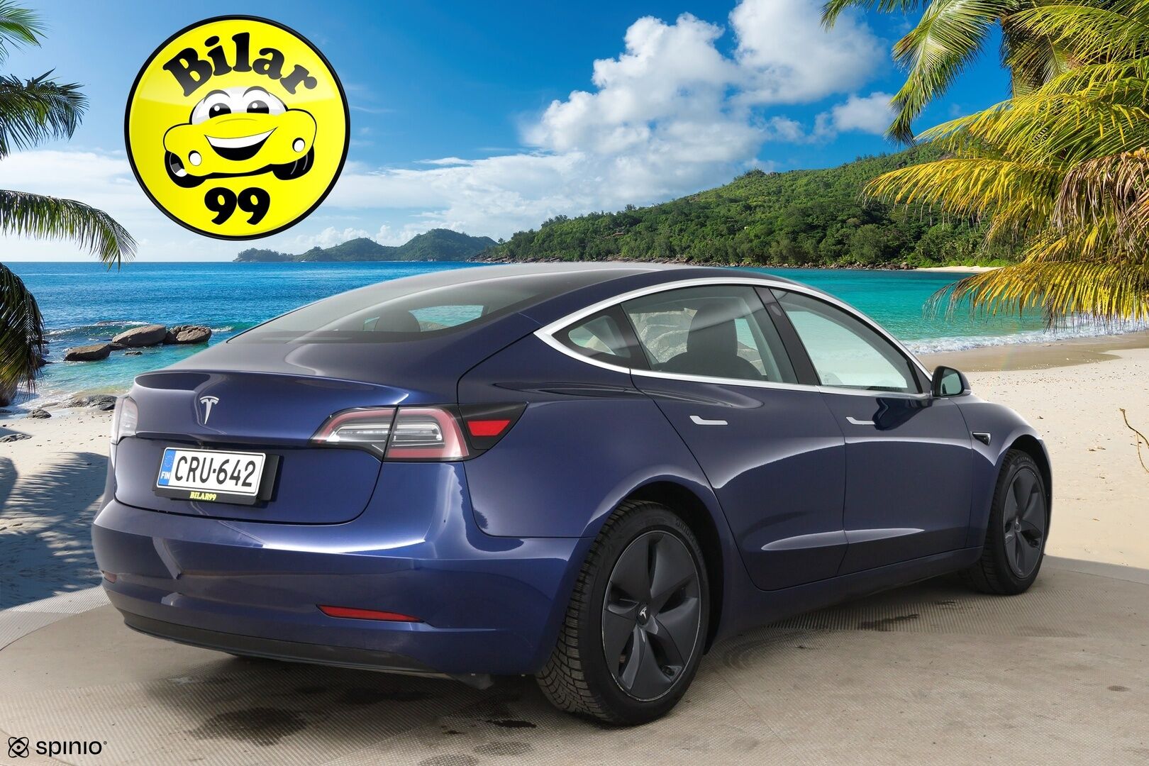 TESLA MODEL 3 2020 Standard Range Plus / Premium Audio / Nahkasisusta / Lasikatto / Peruutuskamera / Autopilot / Koukku - Vetokoukku / ACC / 2x renkaat - HULLUT AVAJAISHULINAT KORKOTARJOUS 3,29 %