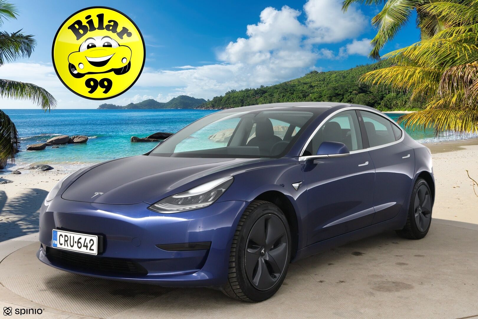 TESLA MODEL 3 2020 Standard Range Plus / Premium Audio / Nahkasisusta / Lasikatto / Peruutuskamera / Autopilot / Koukku - Vetokoukku / ACC / 2x renkaat - HULLUT AVAJAISHULINAT KORKOTARJOUS 3,29 %