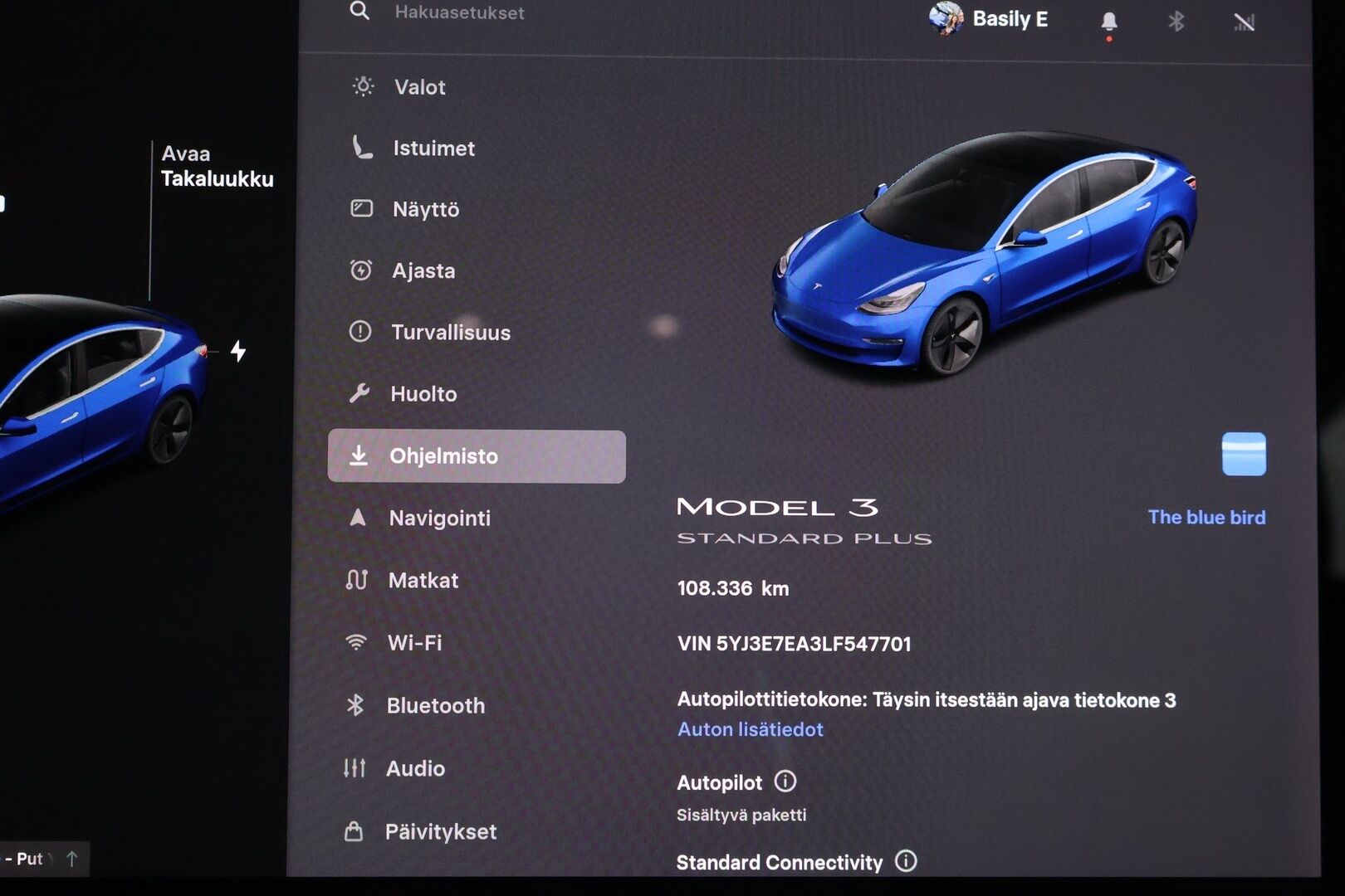 TESLA MODEL 3 2020 Standard Range Plus / Premium Audio / Nahkasisusta / Lasikatto / Peruutuskamera / Autopilot / Koukku - Vetokoukku / ACC / 2x renkaat - HULLUT AVAJAISHULINAT KORKOTARJOUS 3,29 %