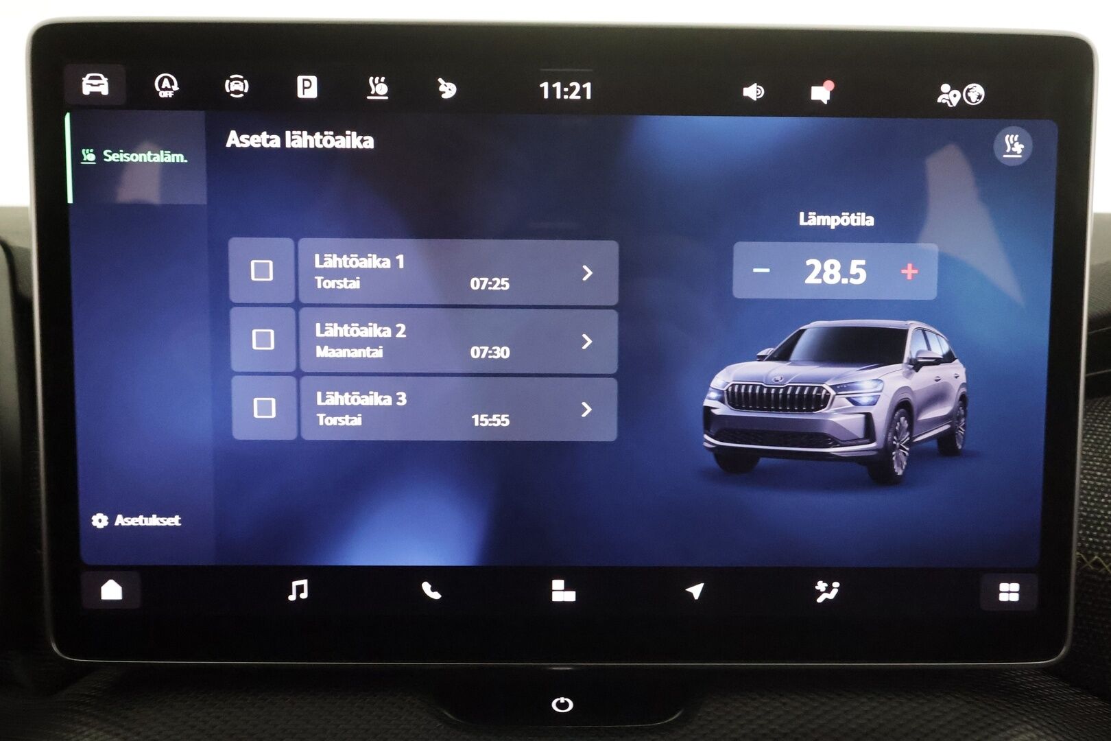 Skoda Kodiaq 2024 1.5 TSI eTEC Style DSG 7-P * Webasto / Koukku / ACC / Matrix / P.kamera / Sportpenkit Muistilla / Navi * - Harvinainen 7 paikkainen / 1-om Suomi-auto / Kahdet renkaat aluvanteilla / Merkkihuollot - HULLUT AVAJAISHULINAT KORKOTARJOUS 3,29 %